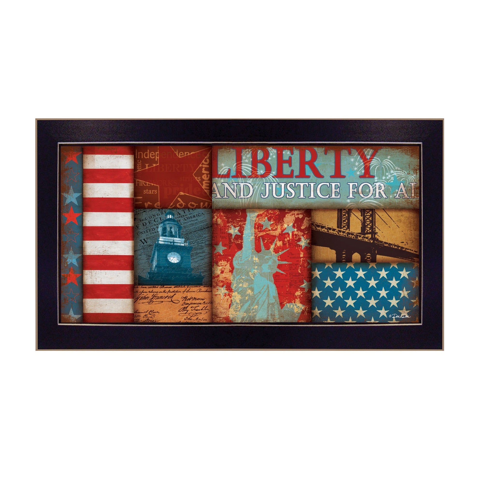 Liberty Black Framed Print Wall Art