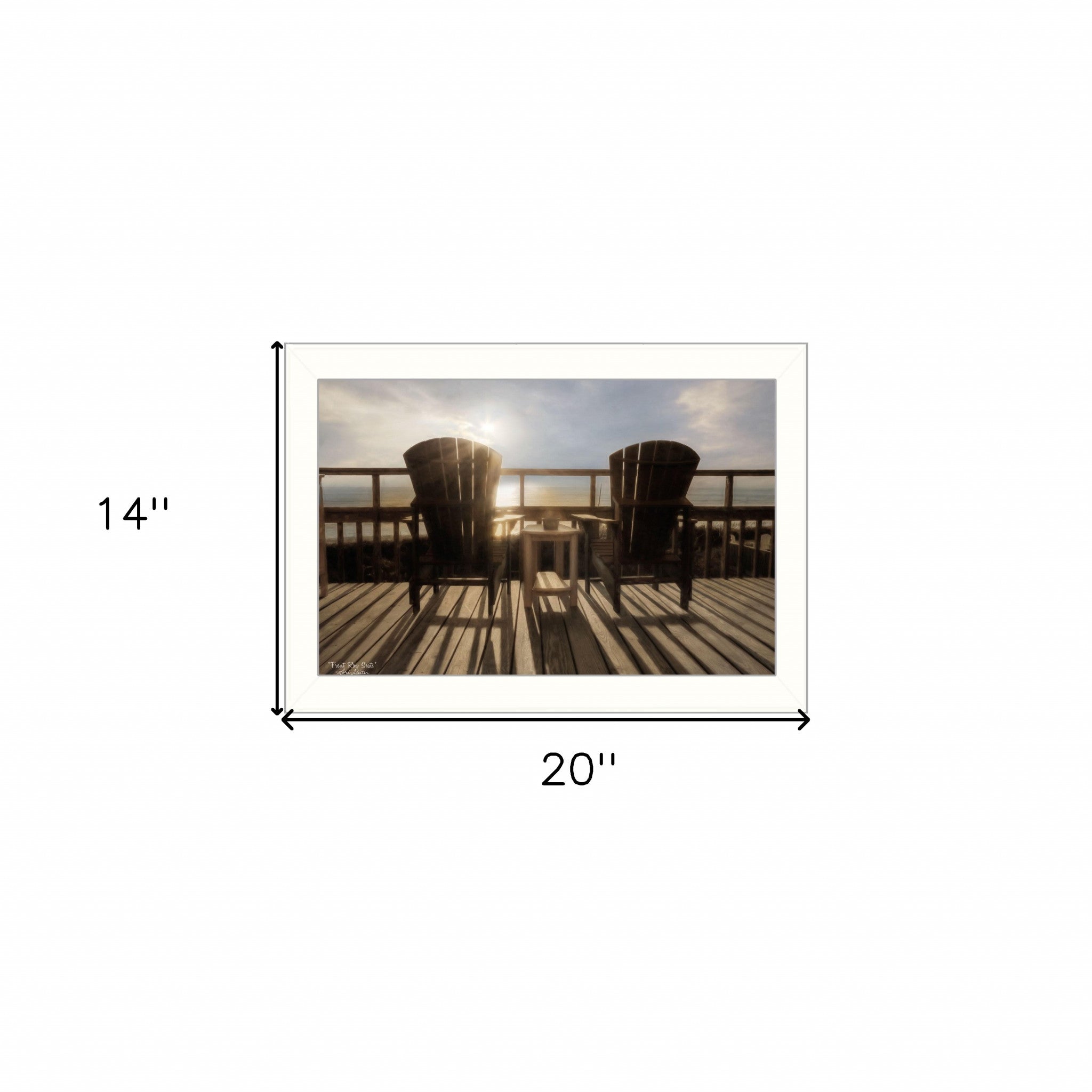 Front Row Seats 3 White Framed Print Wall Art