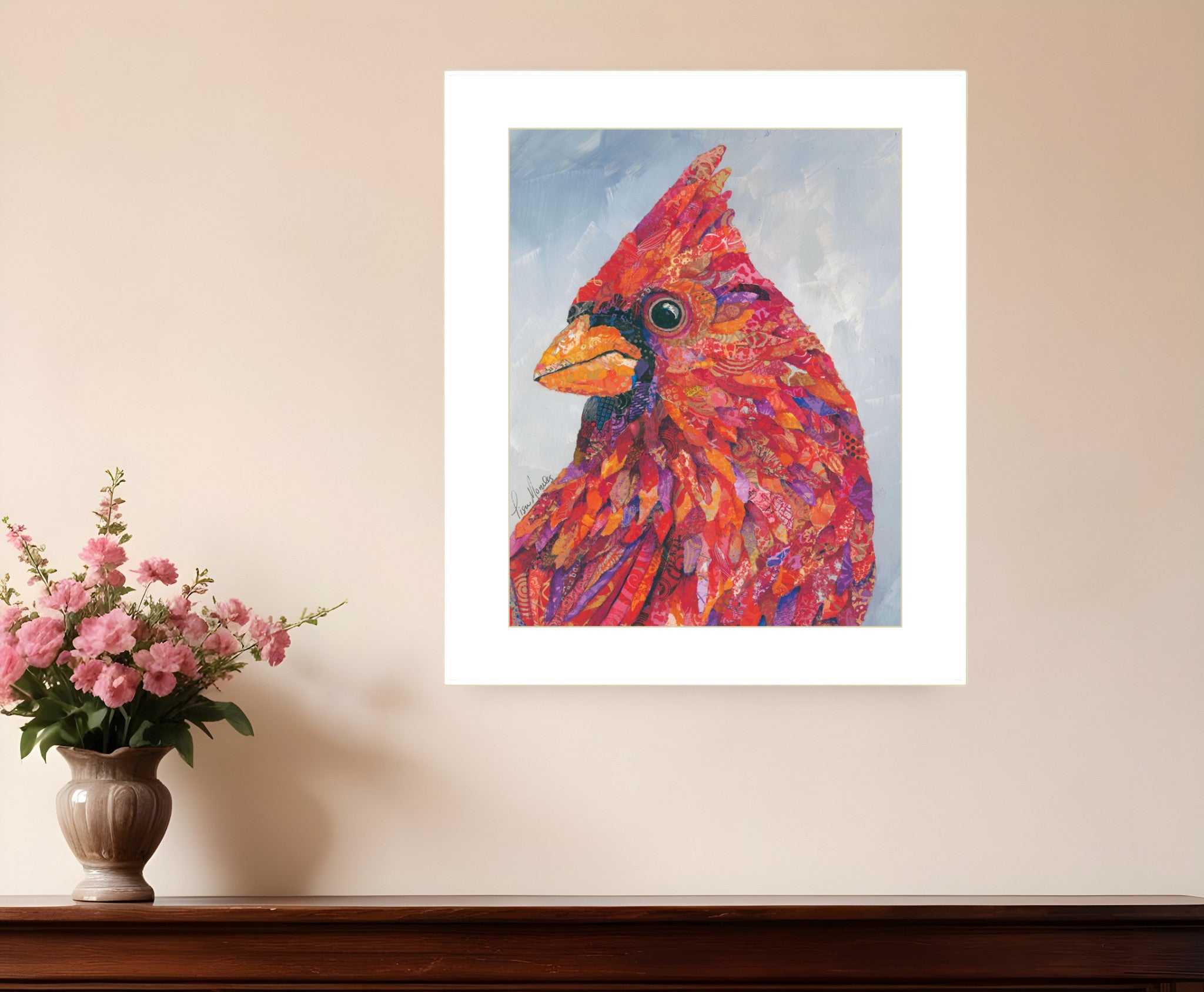 The Messenger 2 White Framed Print Wall Art