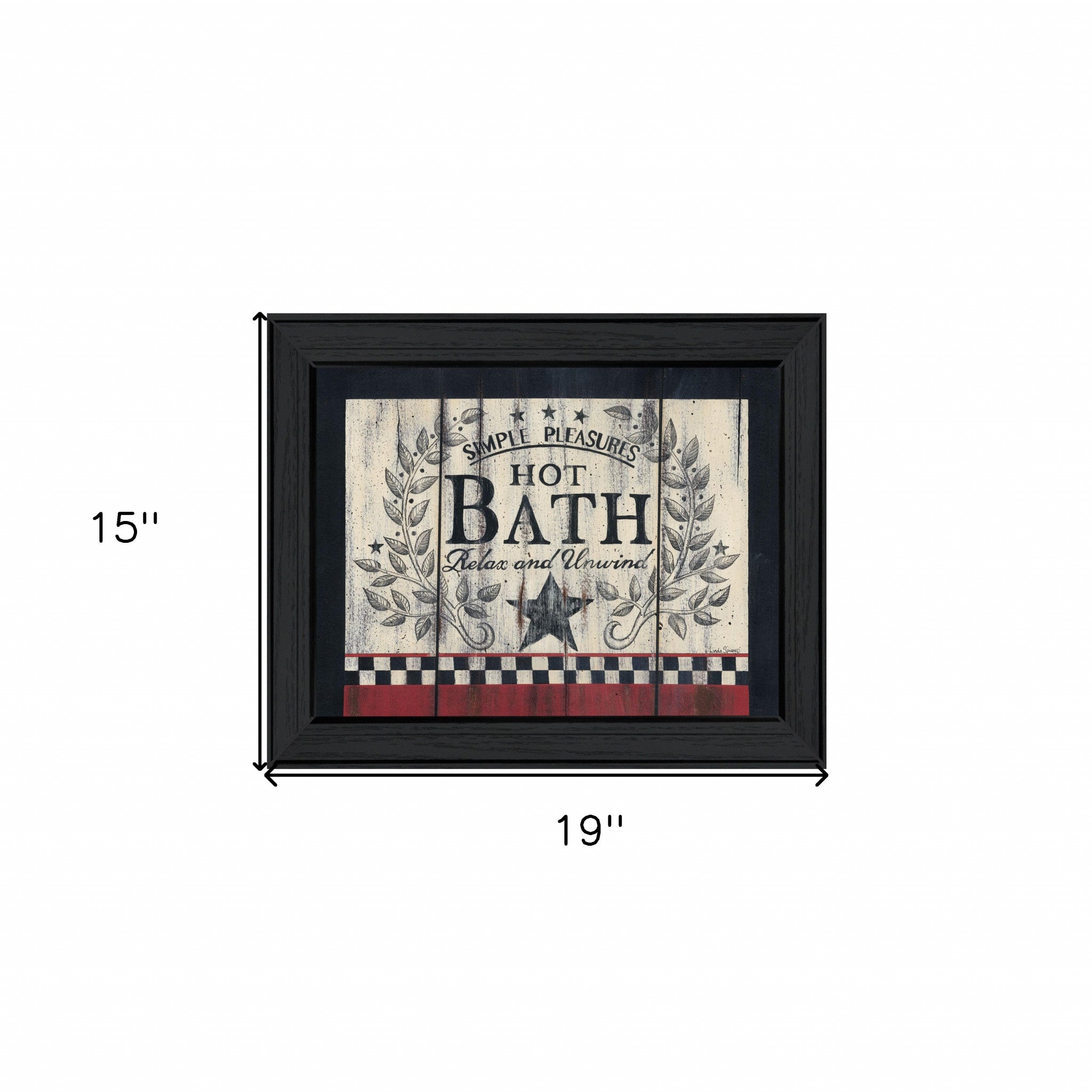 Hot Bath 10 Black Framed Print Bathroom Wall Art