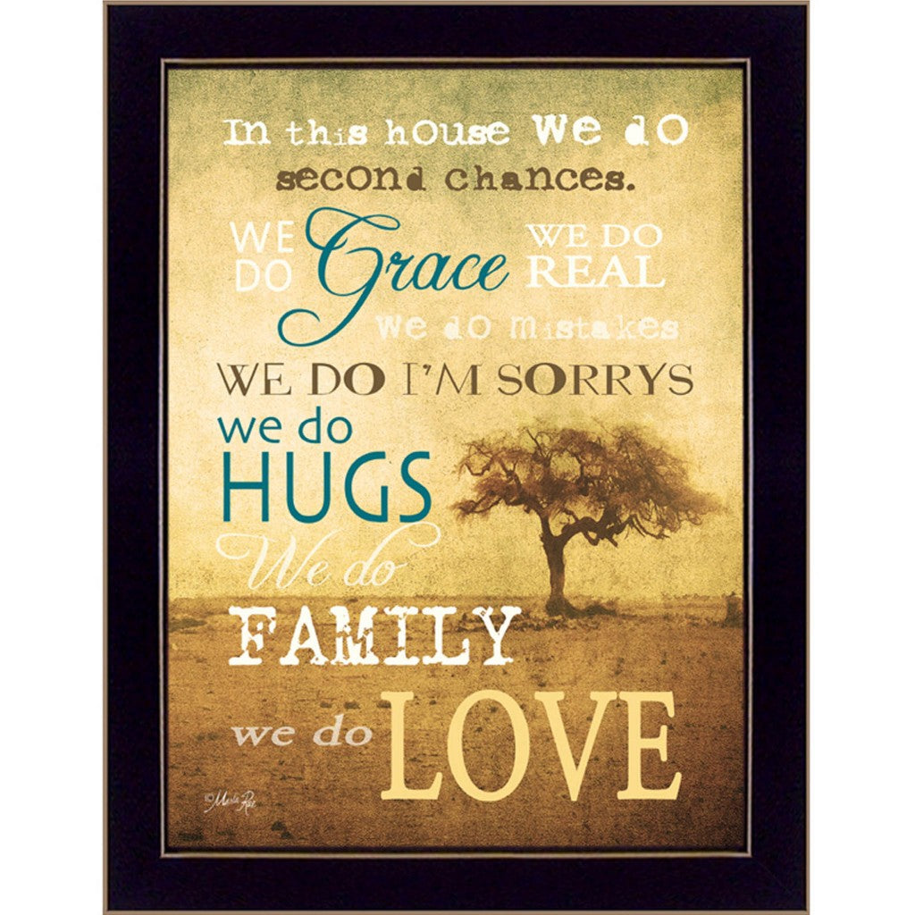 We Do 1 Black Framed Print Wall Art