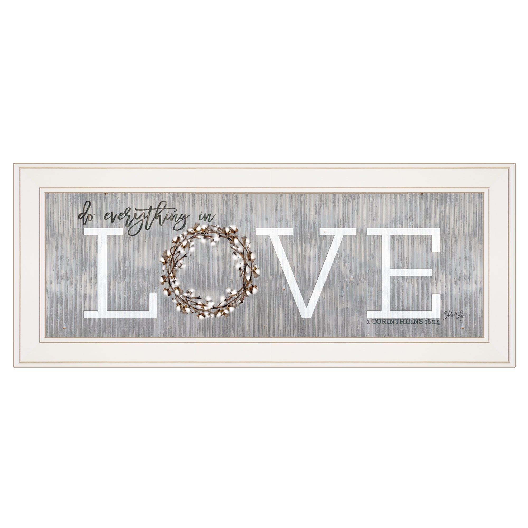 Love Do Everything in Love 2 White Framed Print Wall Art