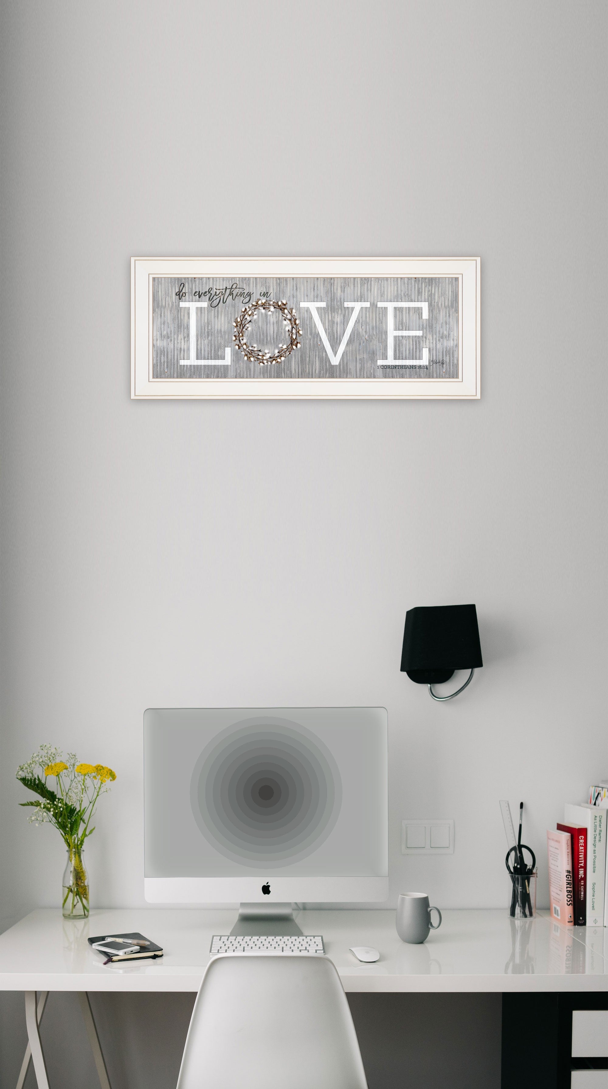 Love Do Everything in Love 2 White Framed Print Wall Art