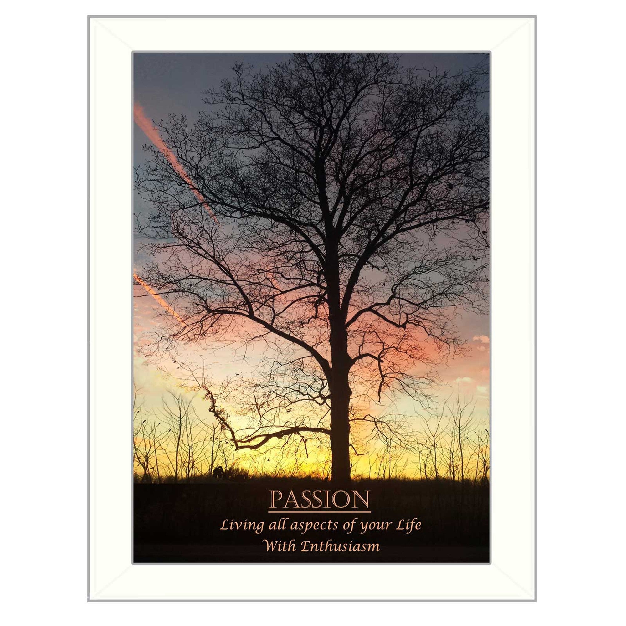 Passion 2 White Framed Print Wall Art