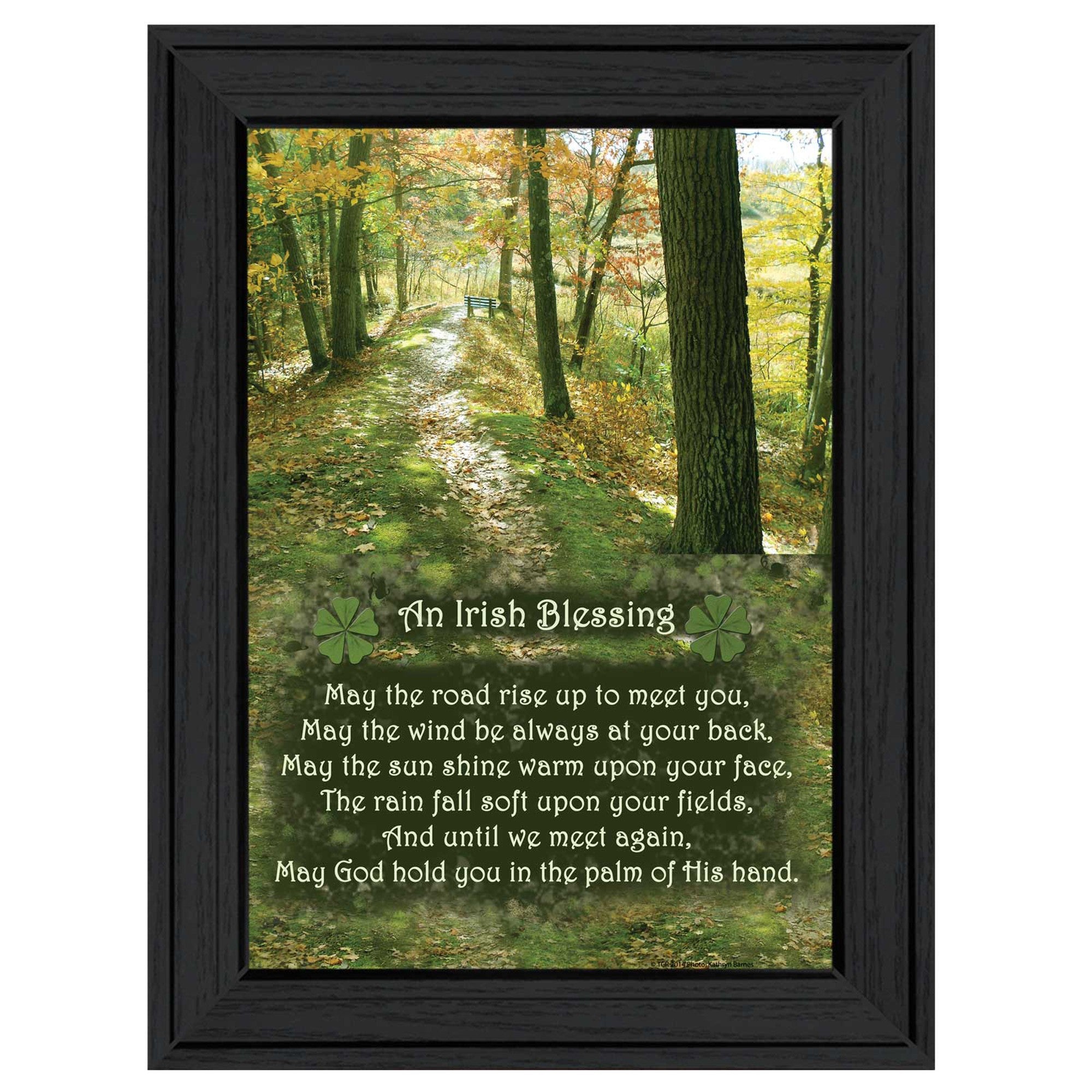 Irish Blessing Black Framed Print Wall Art