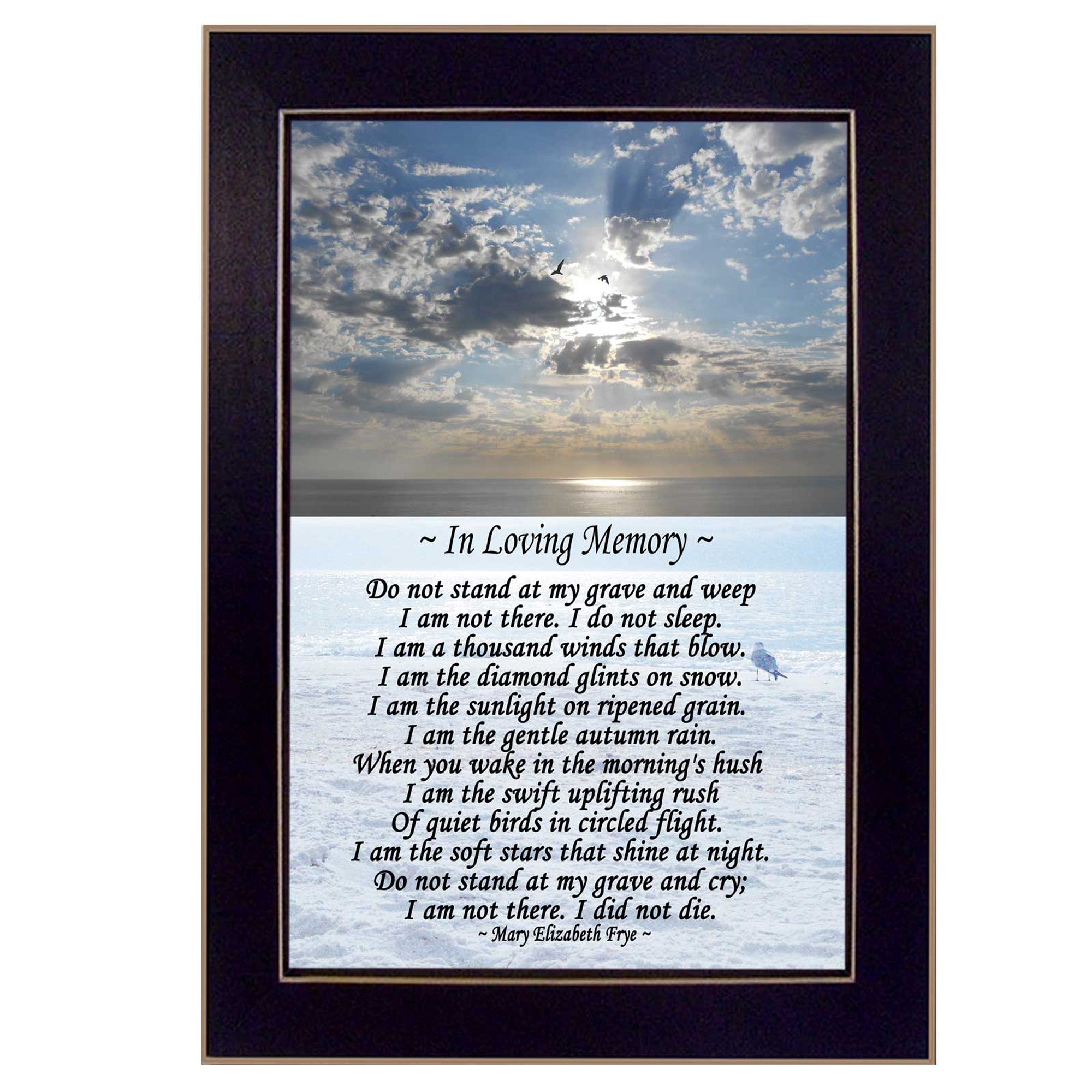 In Loving Memory 2 Black Framed Print Wall Art