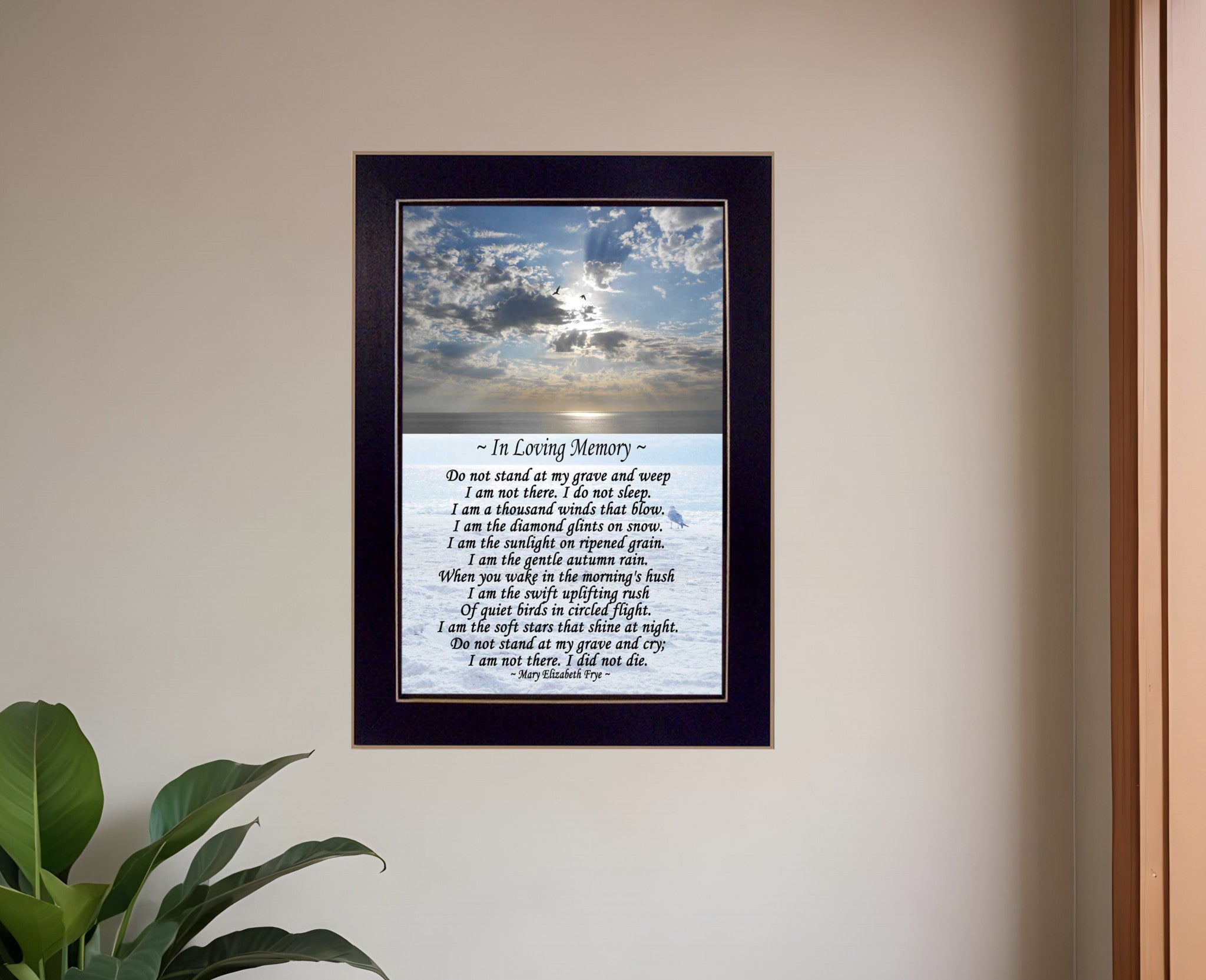 In Loving Memory 2 Black Framed Print Wall Art