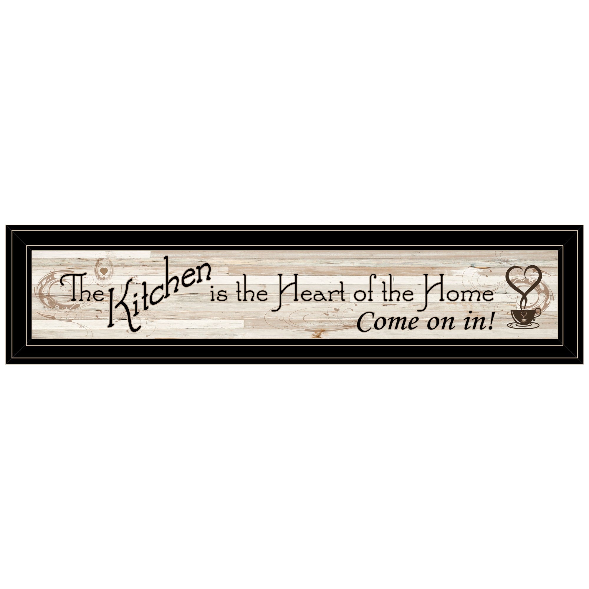 Kitchen Is The Heart of The Home 7 Black Framed Print Kitchen Wall Art