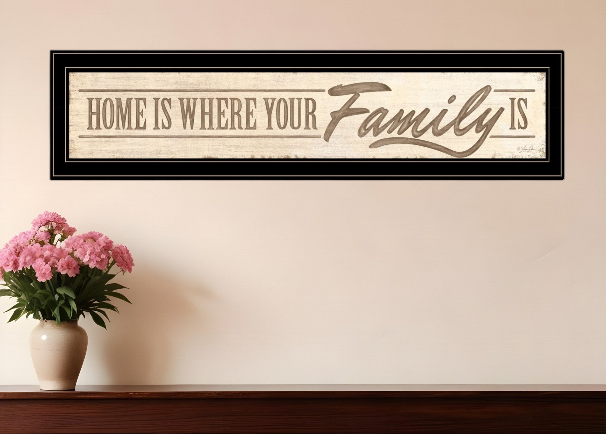 Home Is? 5 Black Framed Print Wall Art