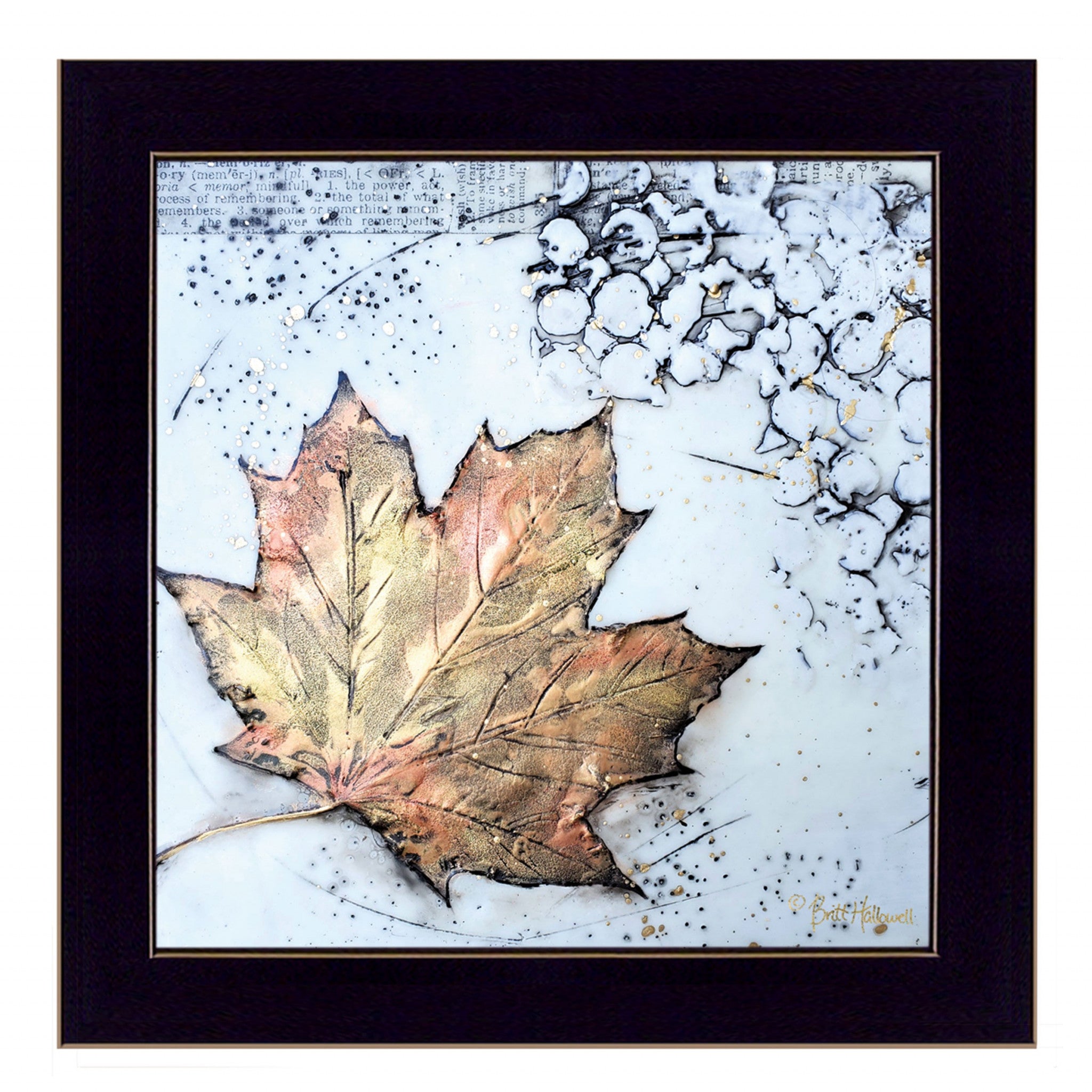 Channeling Fall 1 Black Framed Print Wall Art