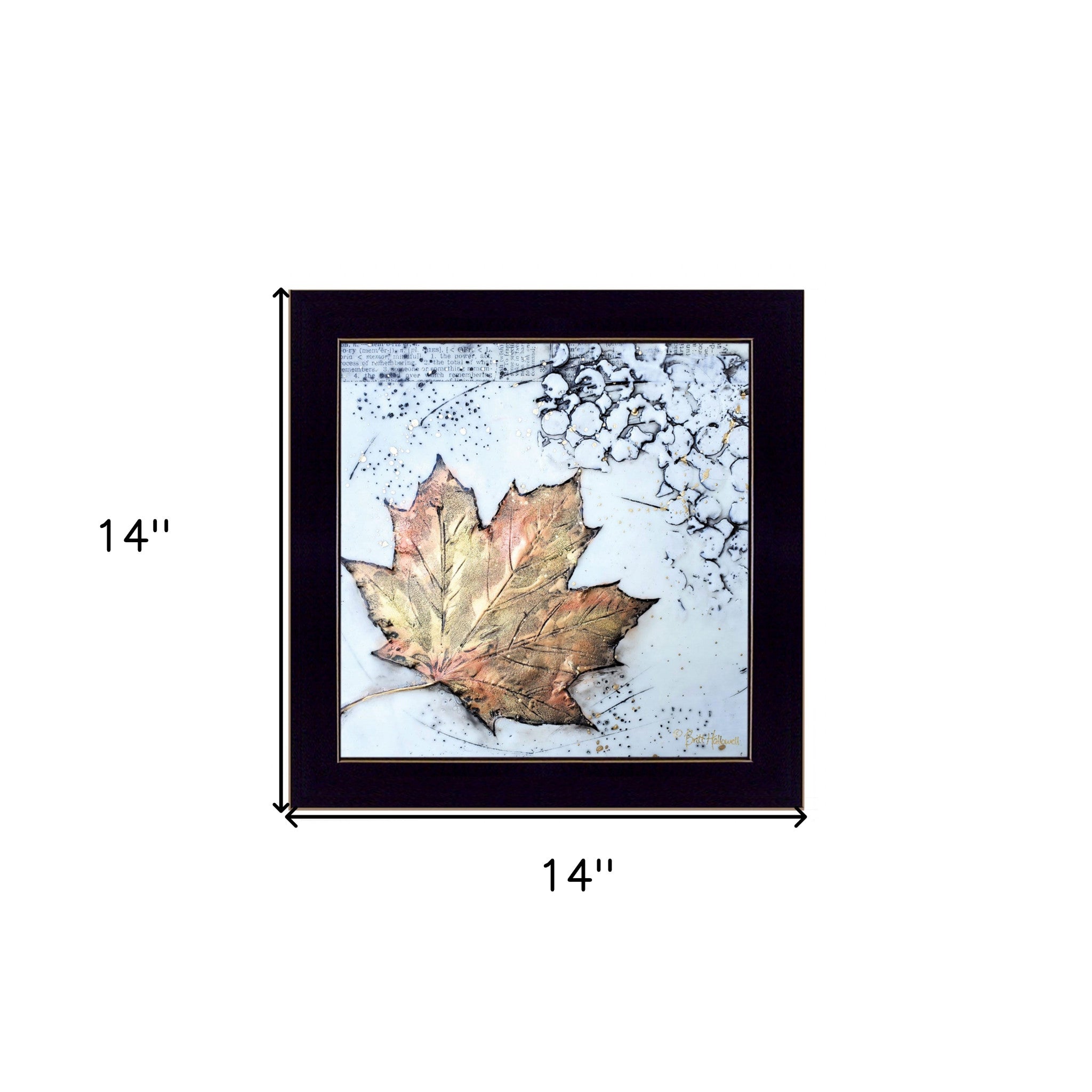 Channeling Fall 1 Black Framed Print Wall Art