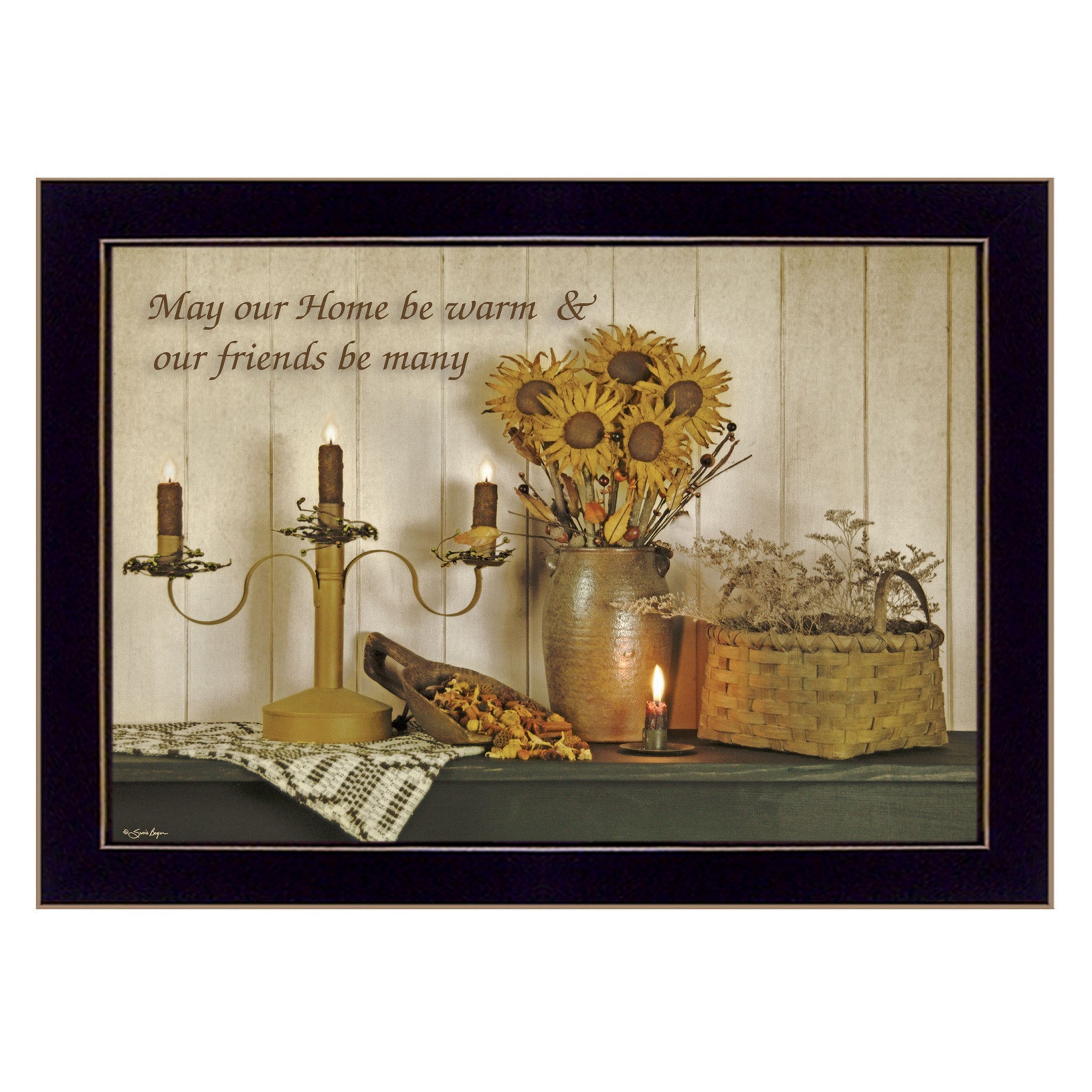 Our Home 1 Black Framed Print Wall Art