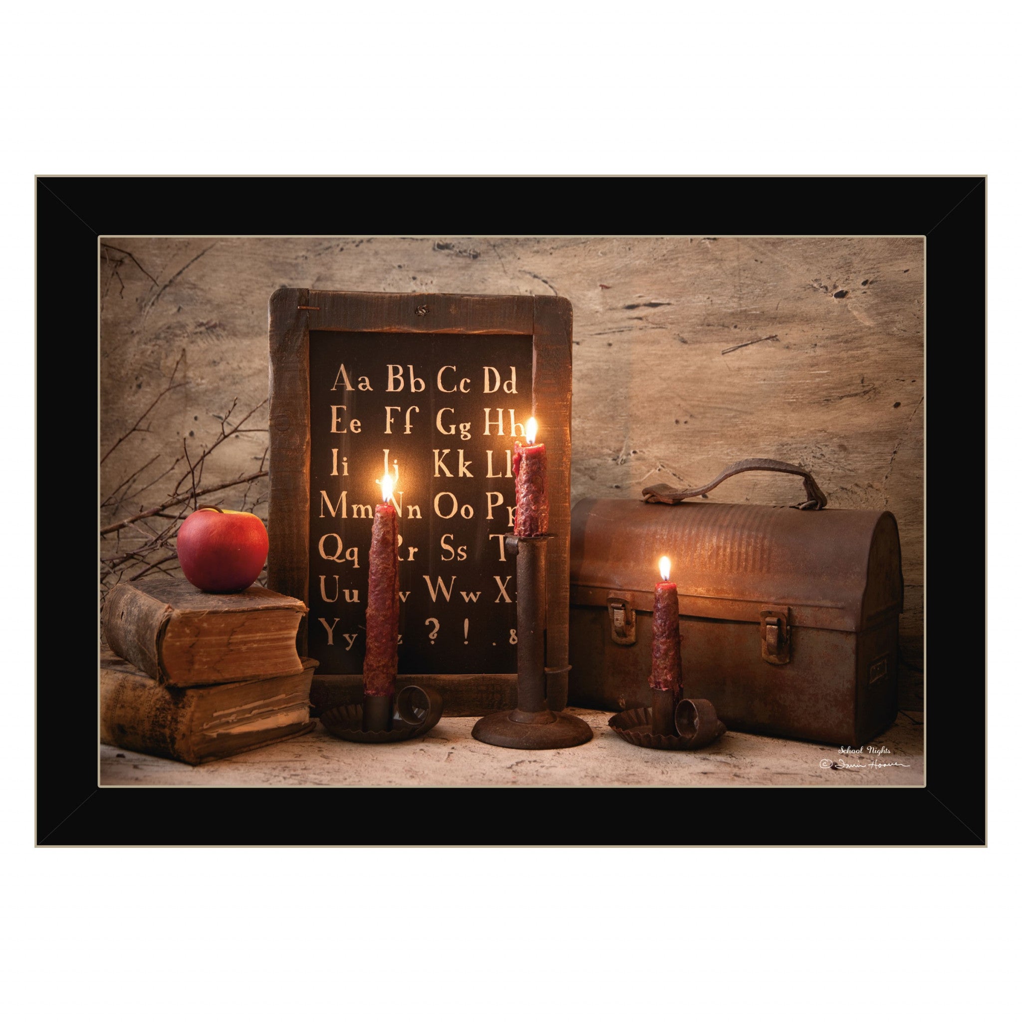 School Nights 1 Black Framed Print Wall Art