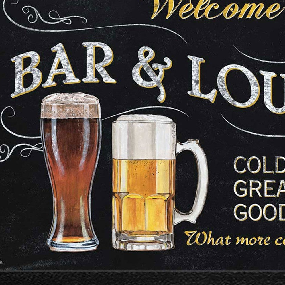 Welcome to Our Bar Black Framed Print Kitchen Wall Art