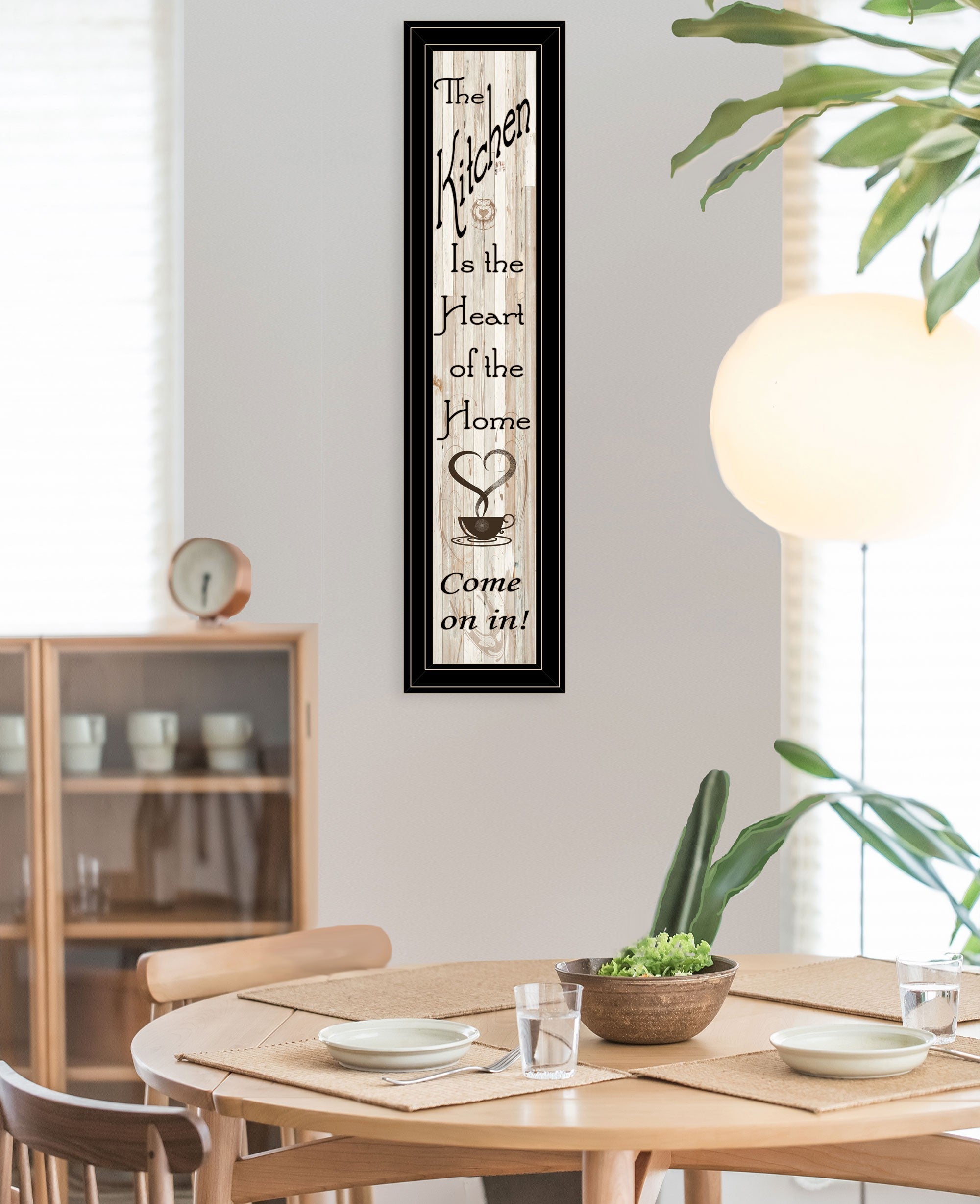 Kitchen is the Heart of the Home 18 Black Framed Print Kitchen Wall Art