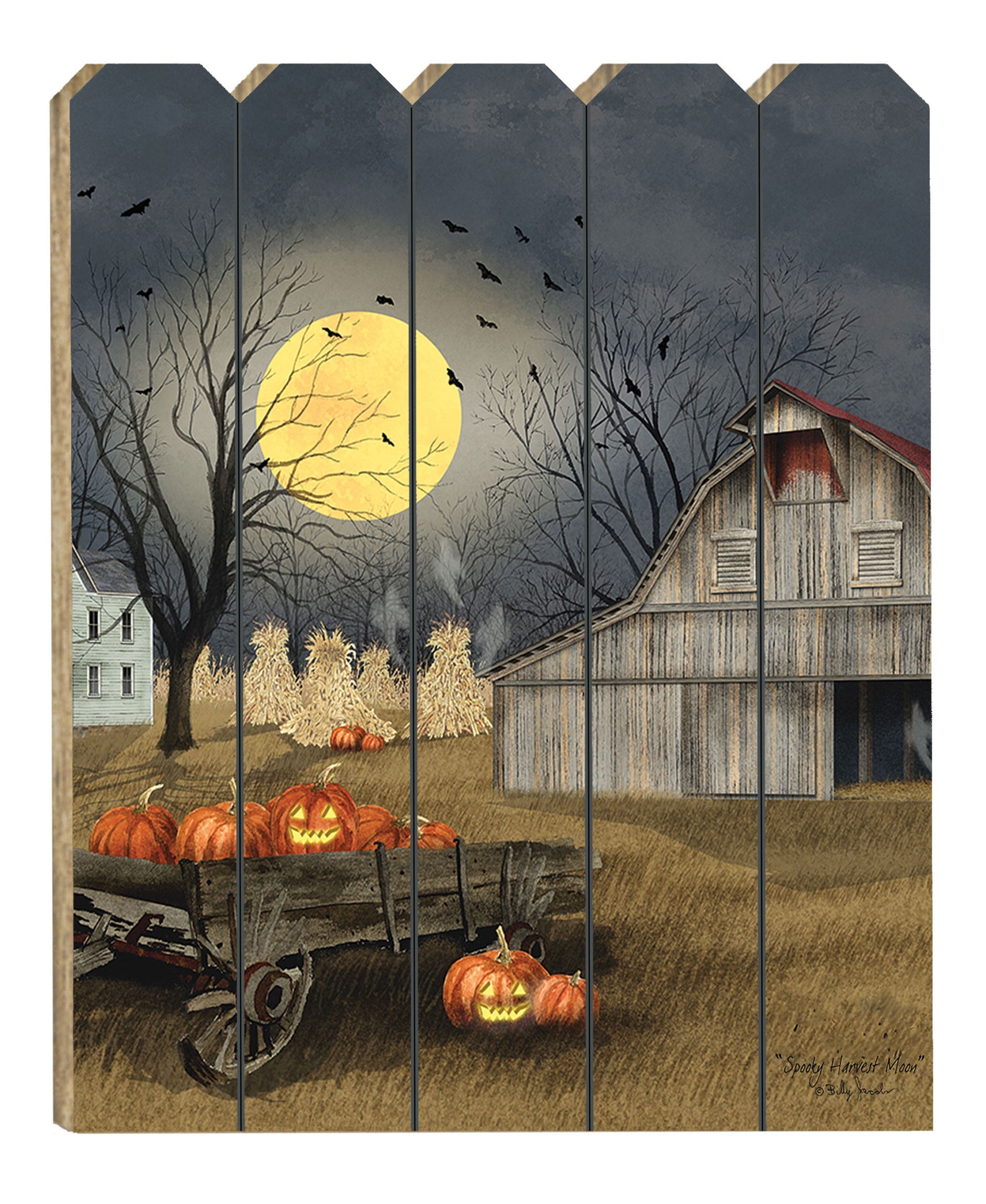 Spooky Harvest Moon 1 Unframed Print Kitchen Wall Art