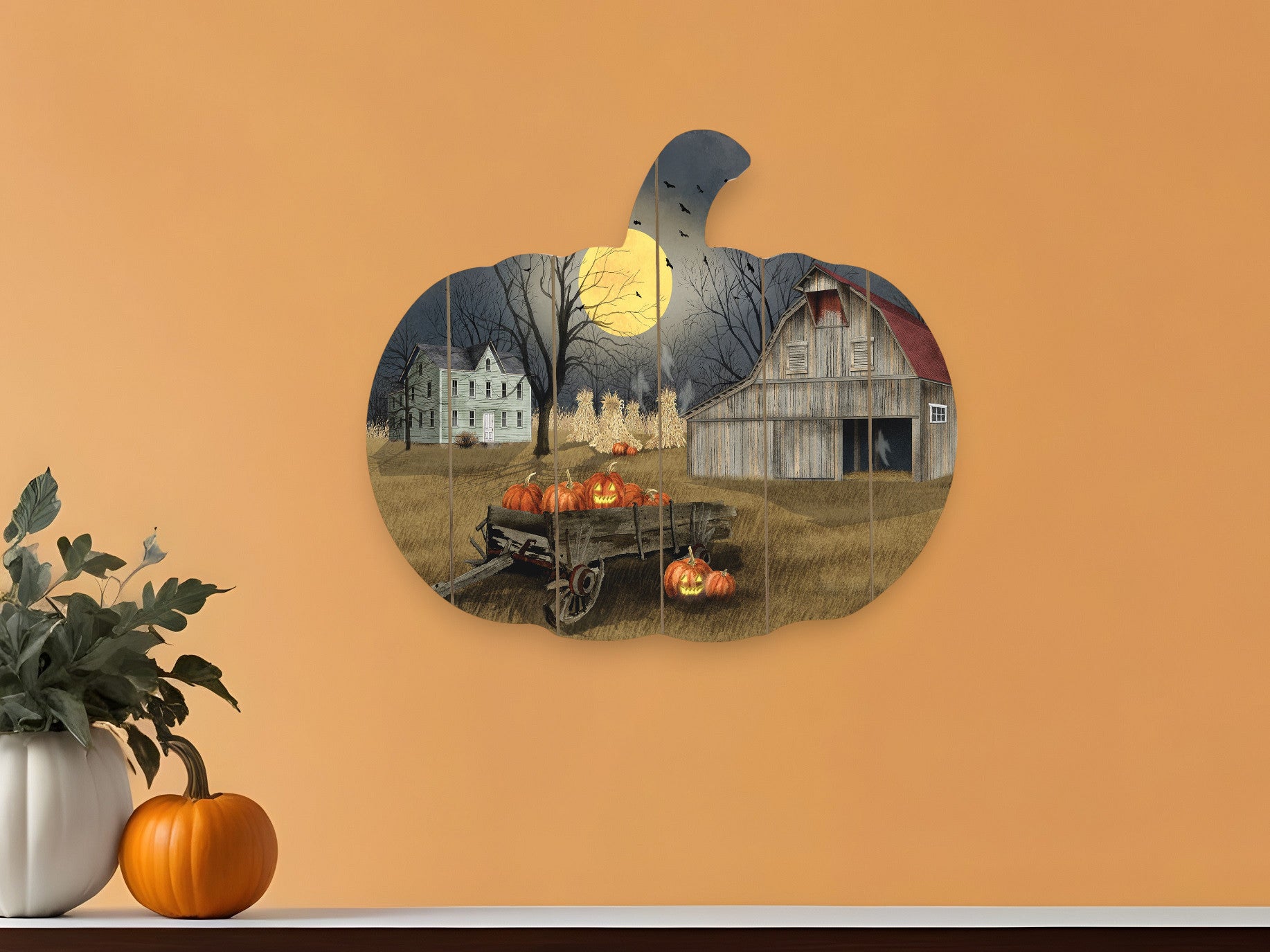 Spooky Harvest Moon 2 Unframed Print Kitchen Wall Art