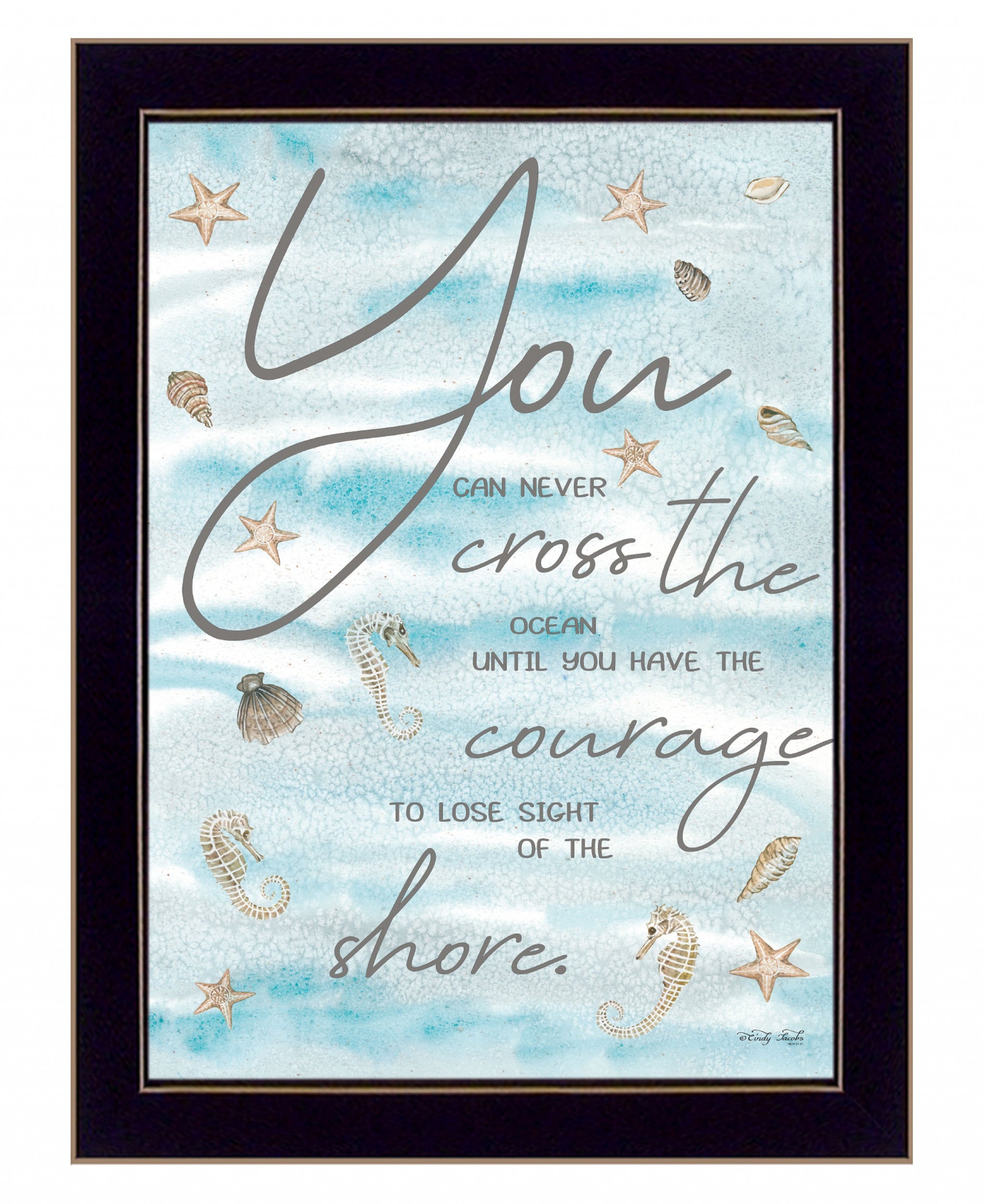 You Can Never 1 Black Framed Print Wall Art