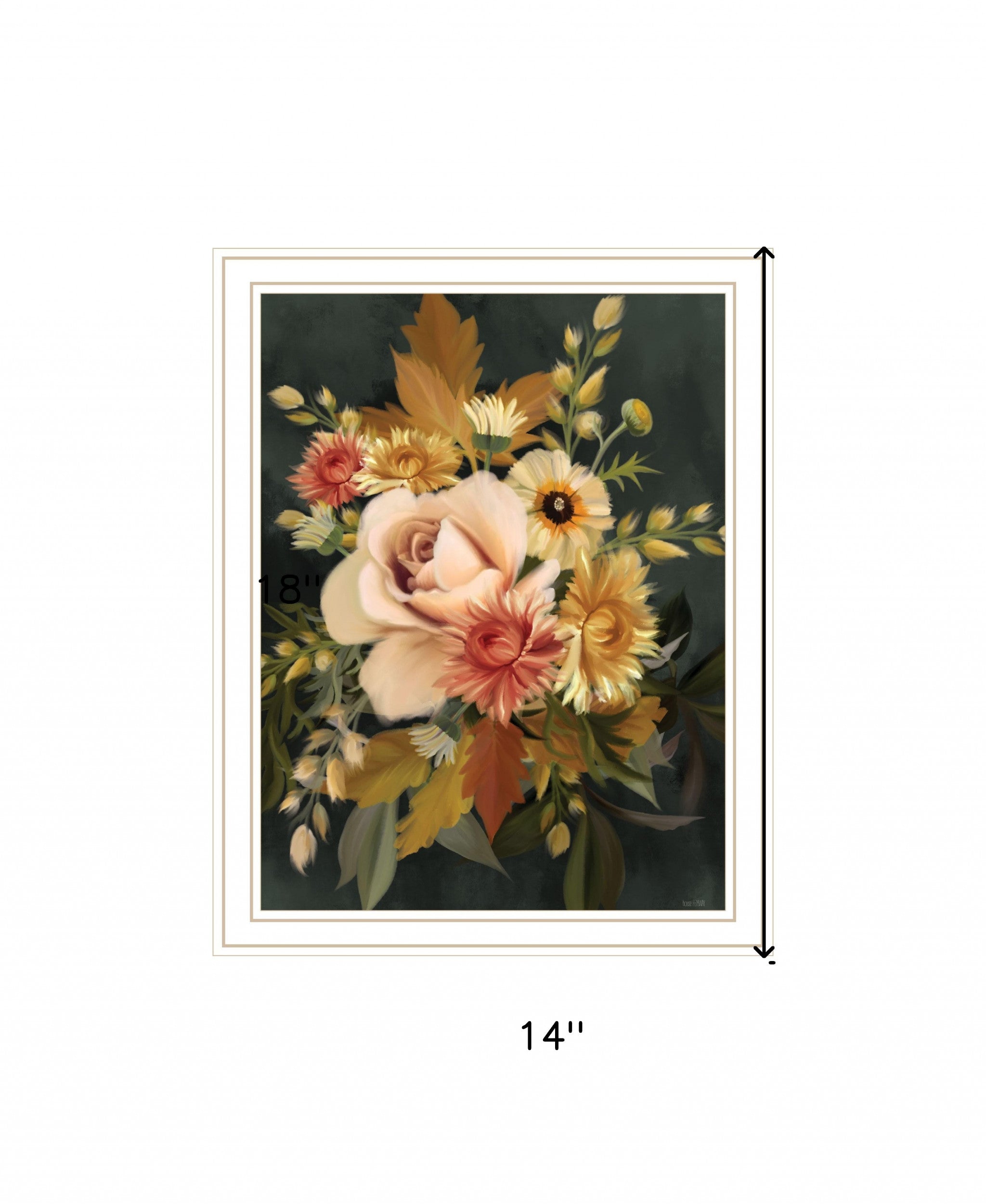 Romantic Autumn I 2 White Framed Print Wall Art