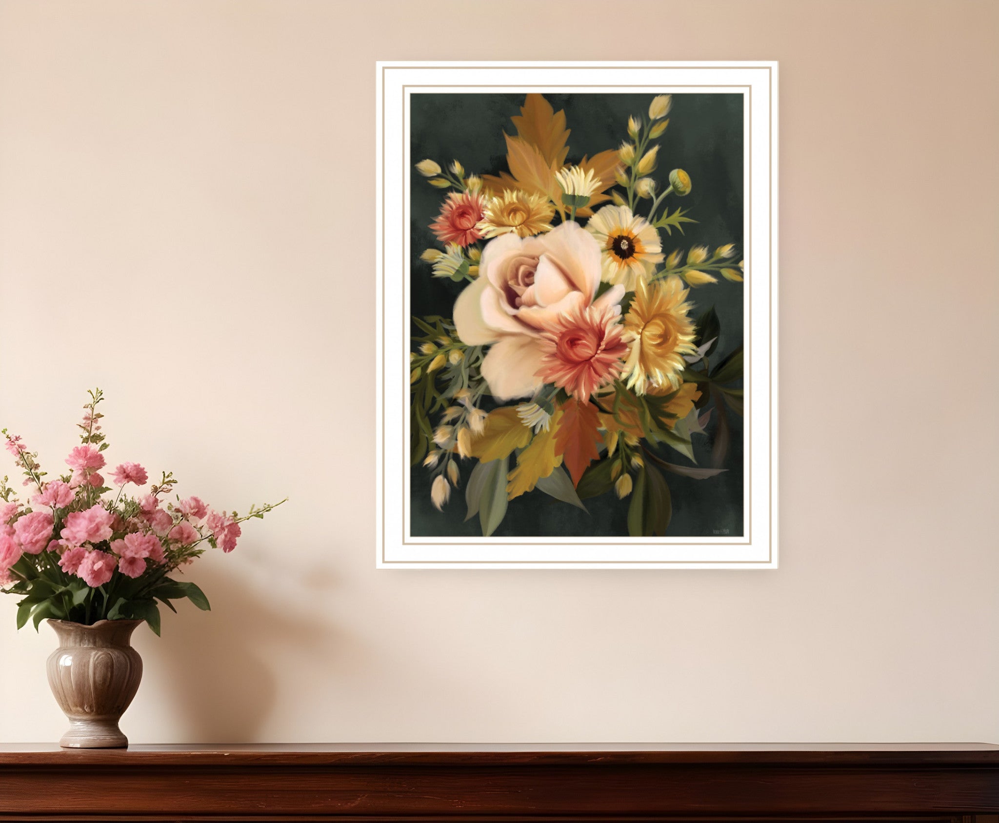 Romantic Autumn I 2 White Framed Print Wall Art