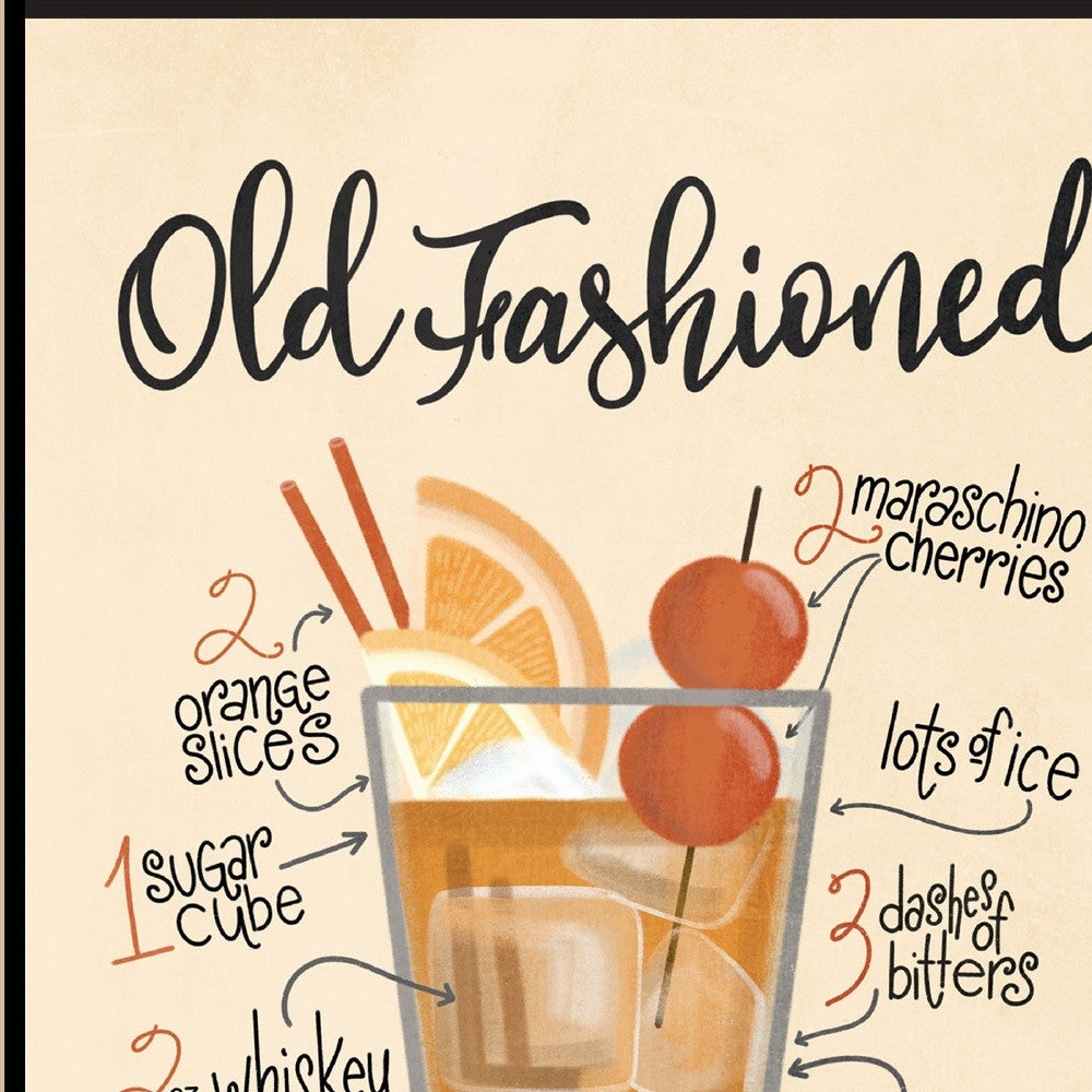 Old Fashioned 1 Black Framed Print Wall Art