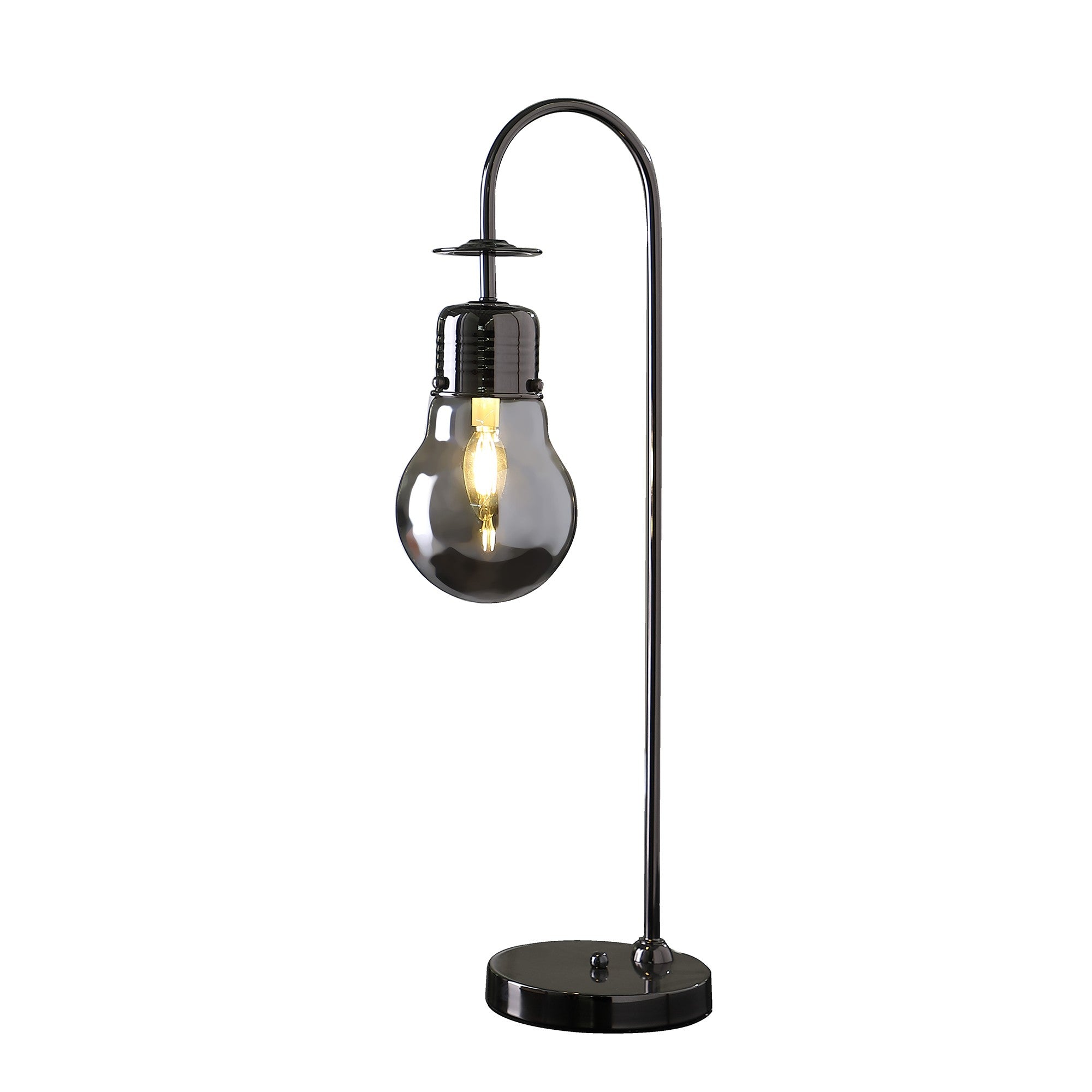 29" Black Metal Vintage Streetlight Desk Lamp