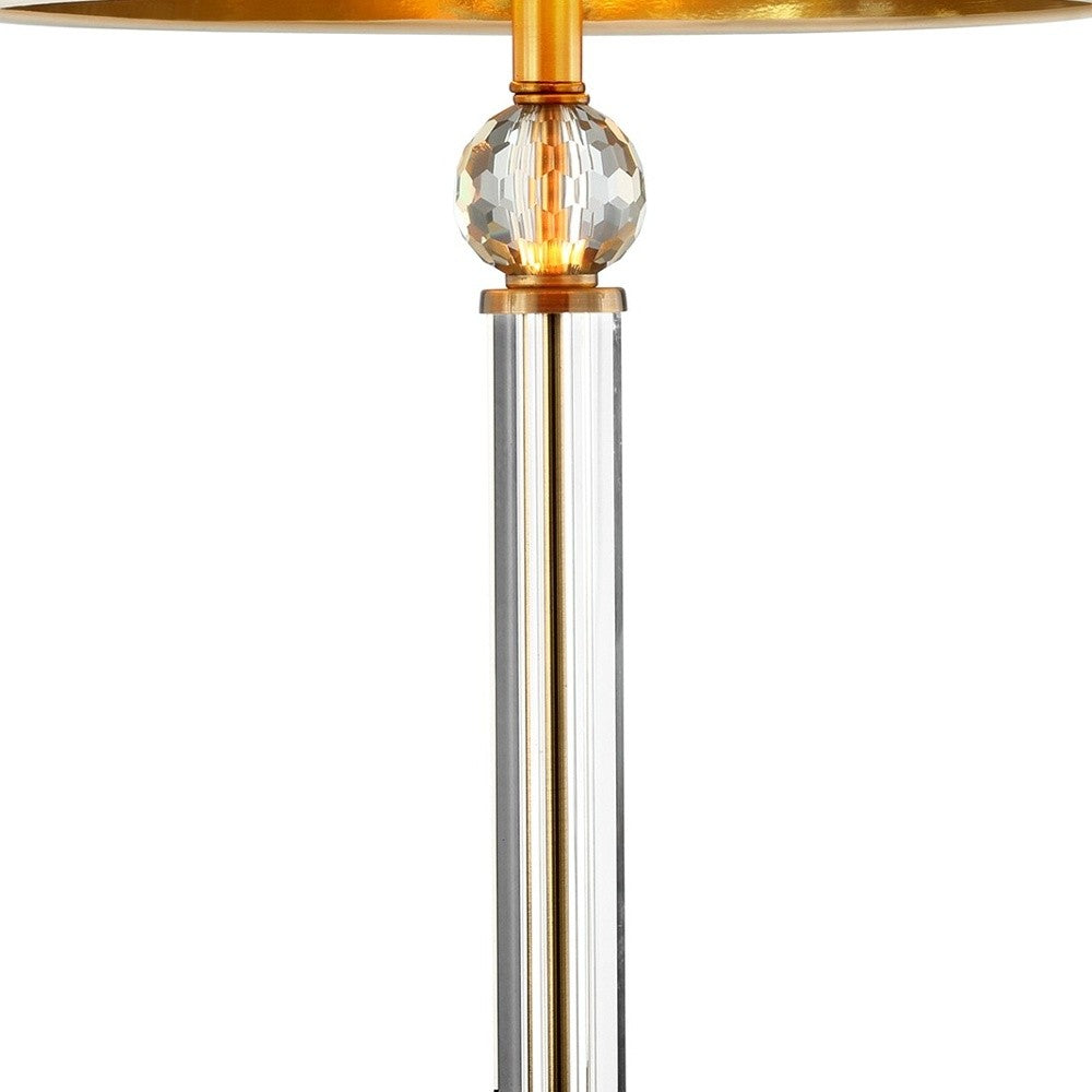 Gold Crystal Accent Desk Lamp