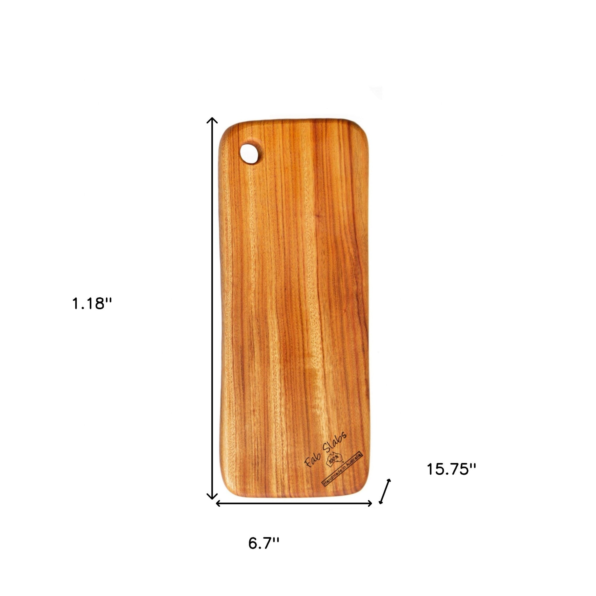 Natural Rounded Rectangle Anti-Bacterial Cutting Board