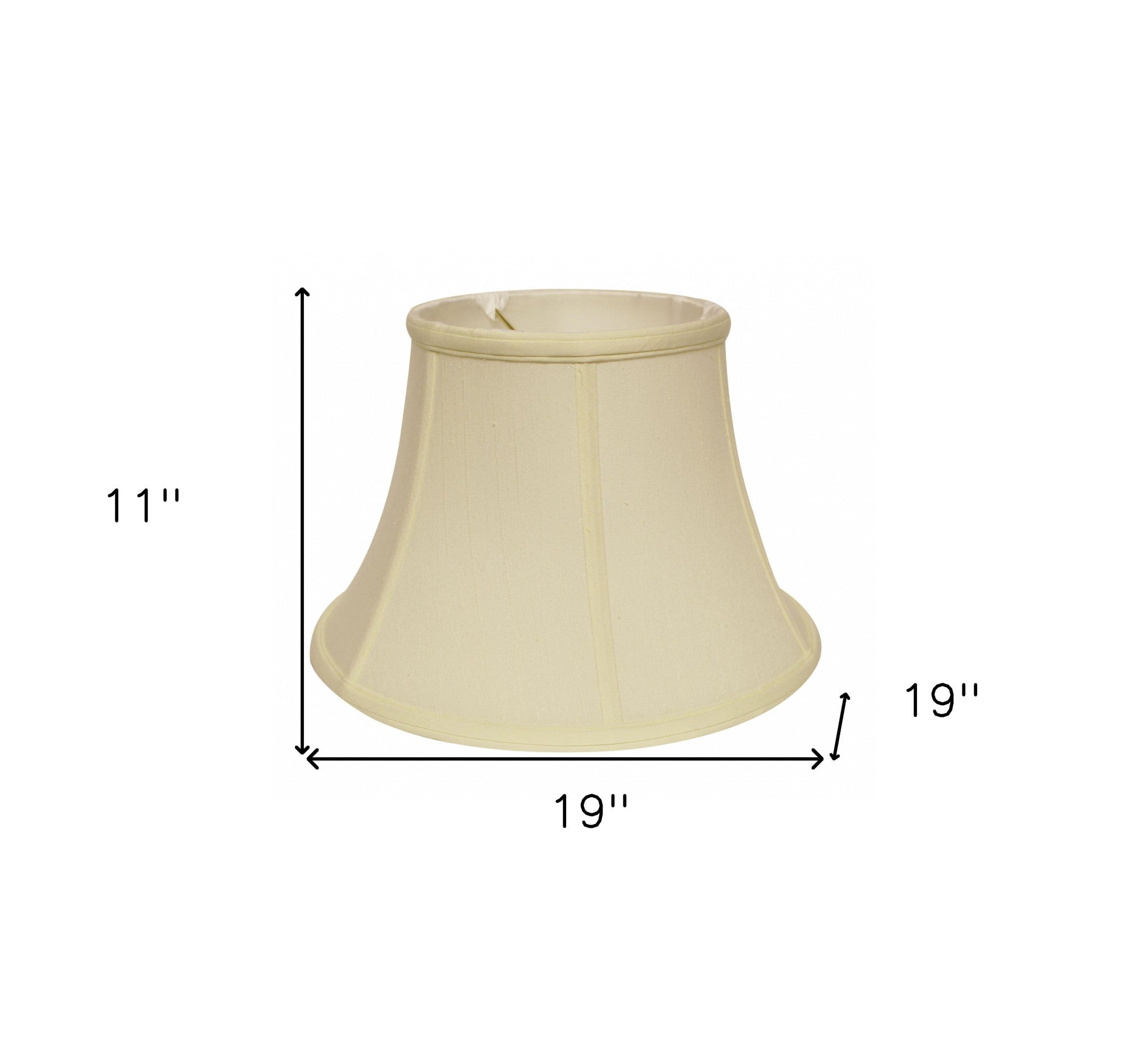 19" Ivory Drum Monay Shantung Lampshade