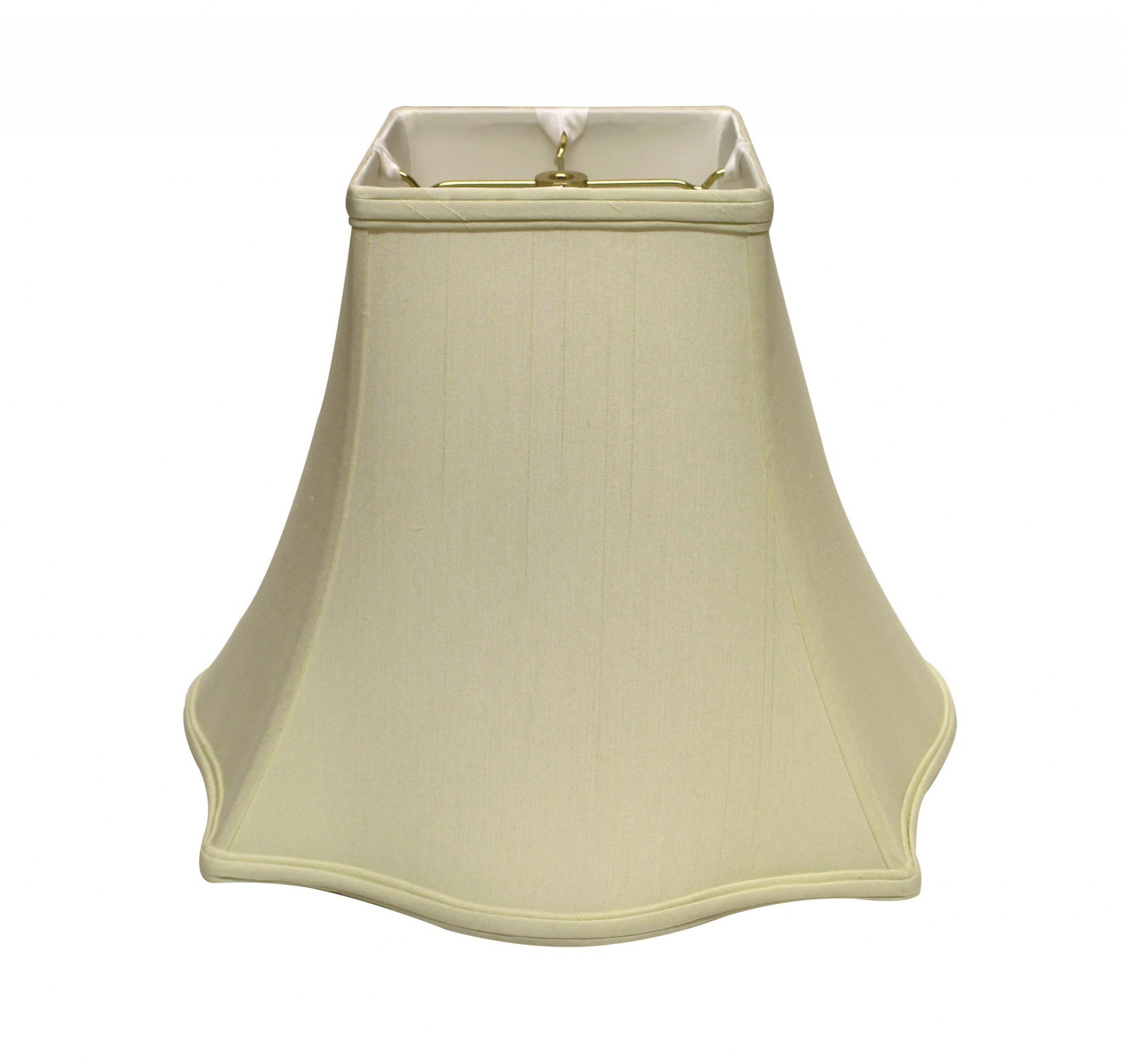 14" Ivory Premium Square Monay Shantung Lampshade