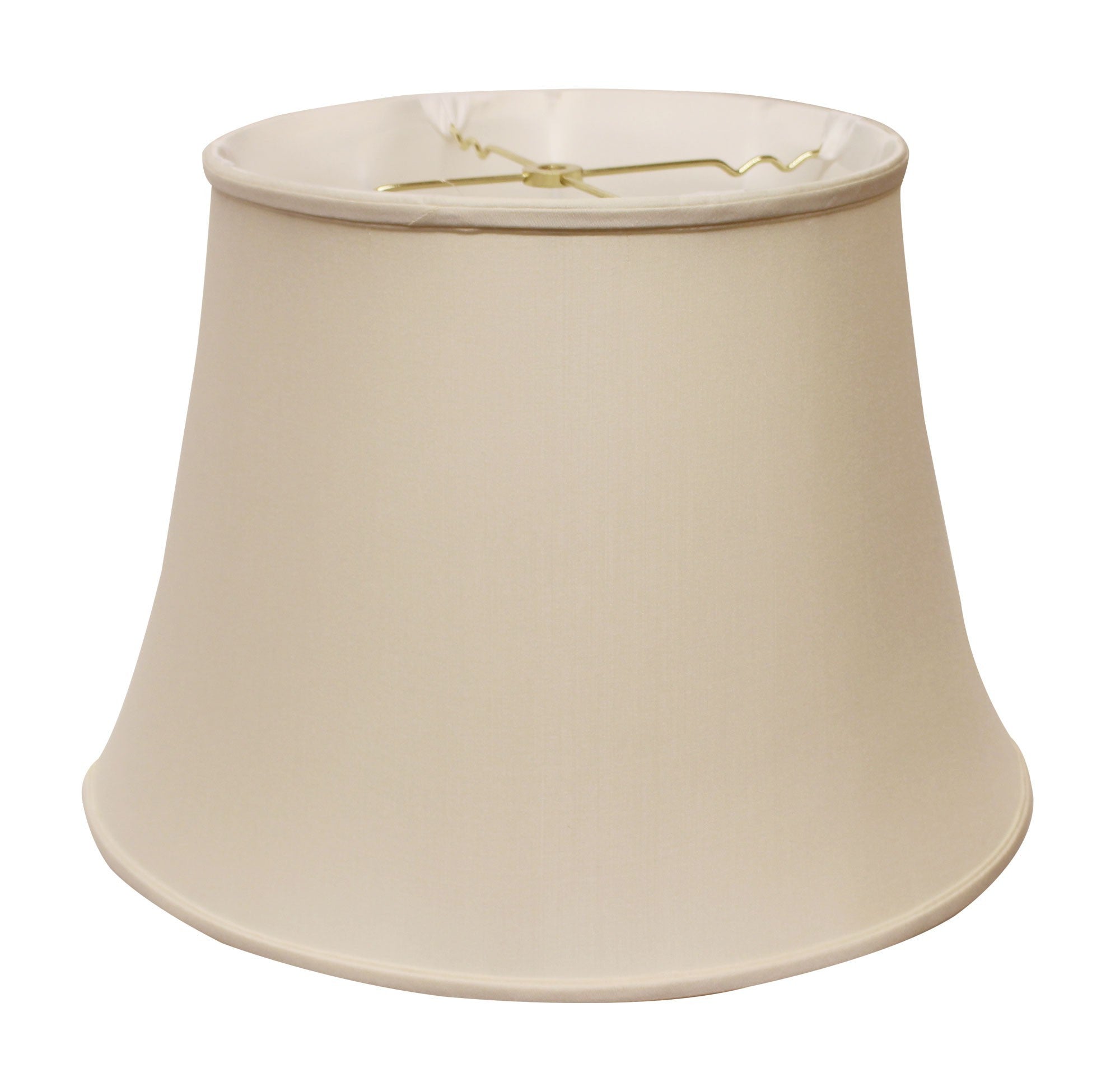 16" Biege Sloped Euro Bell Pongee Shantung Lampshade