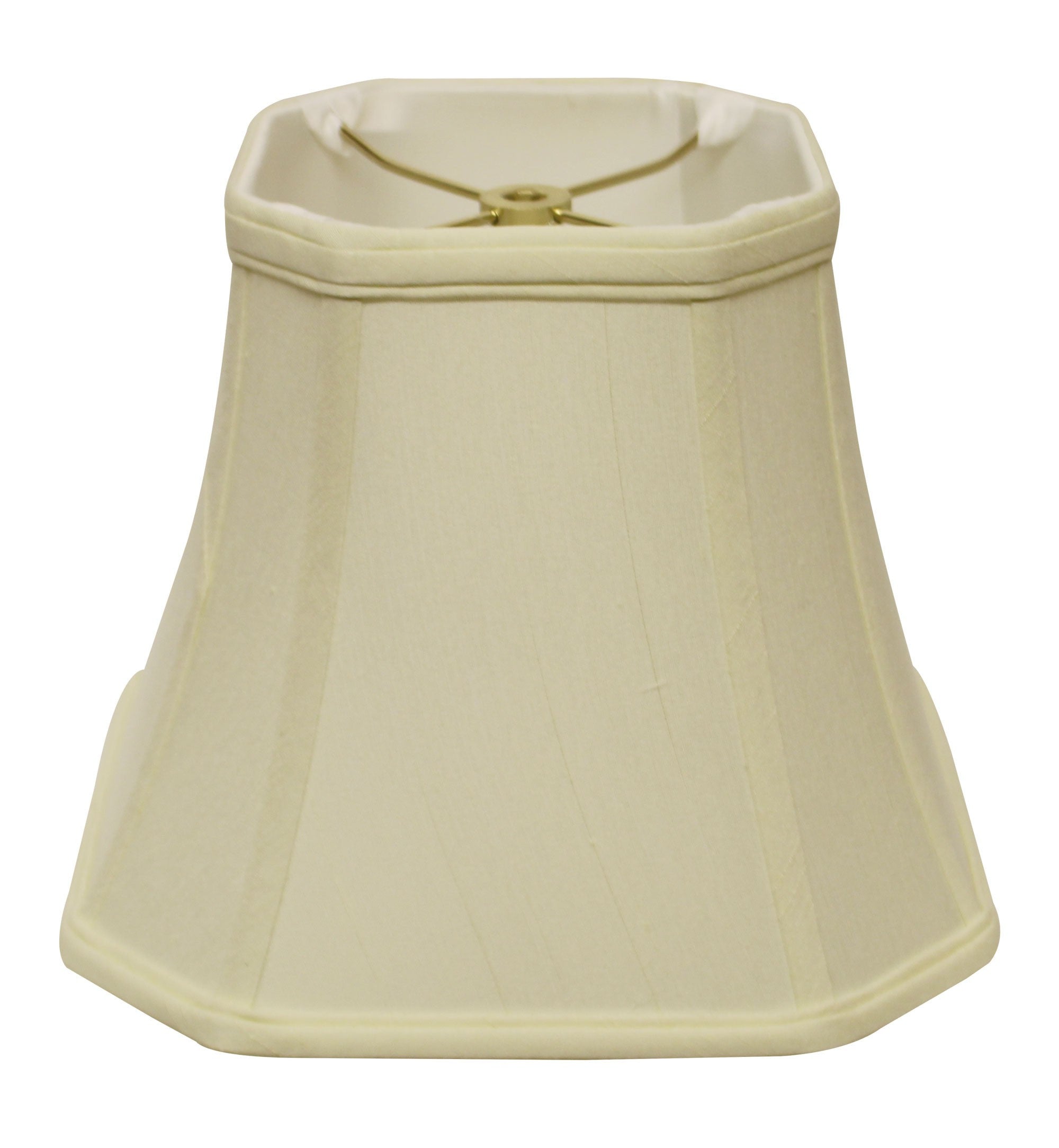 10" Ivory Slanted Square Bell Monay Shantung Lampshade