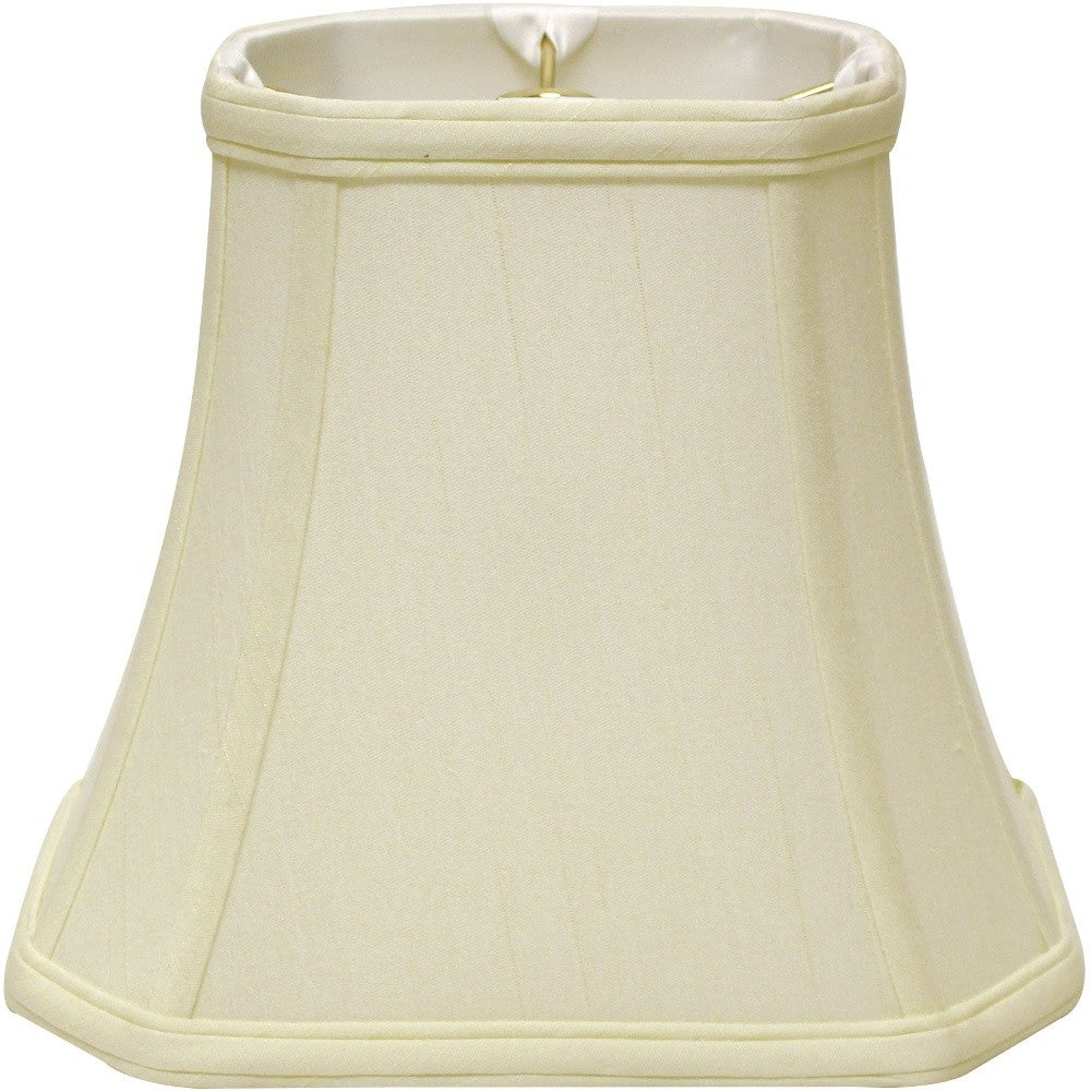 18" Ivory Slanted Rectangle Bell Monay Shantung Lampshade