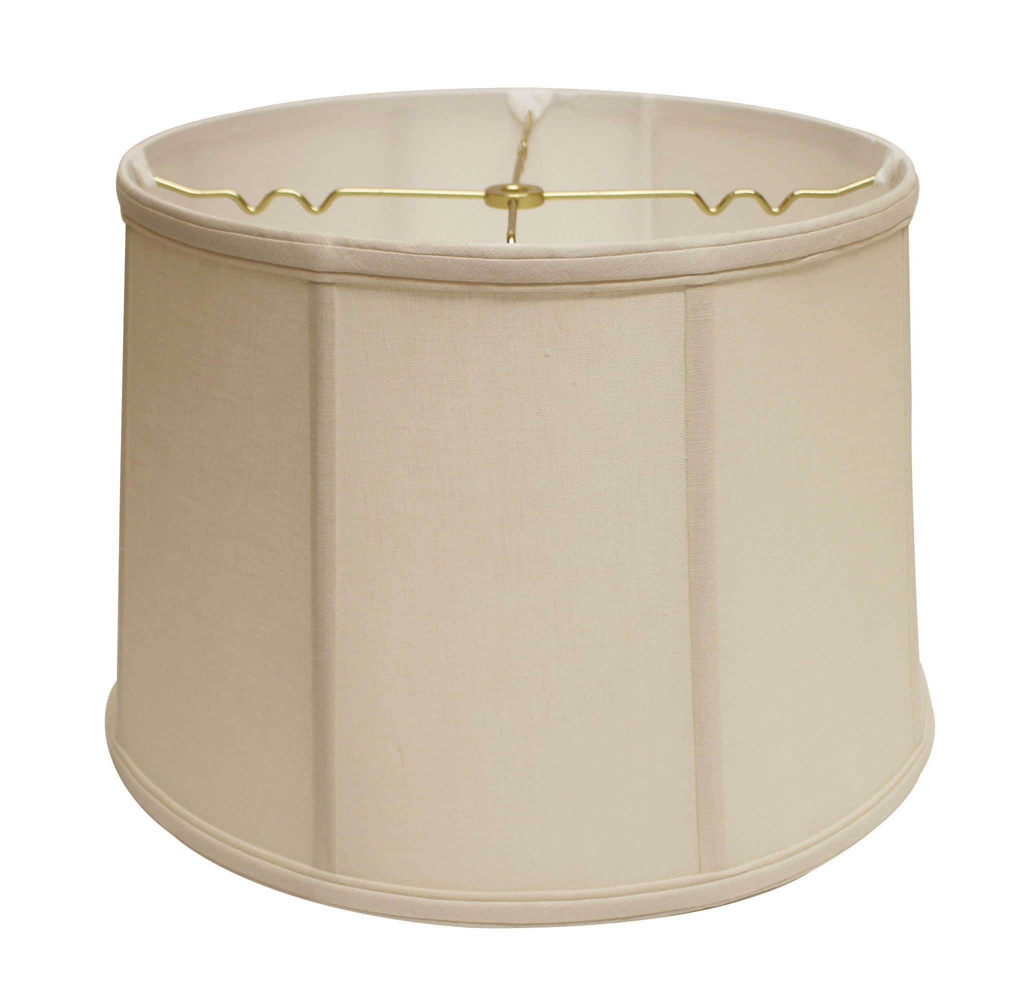 17" Off White Throwback Drum Linen Lampshade