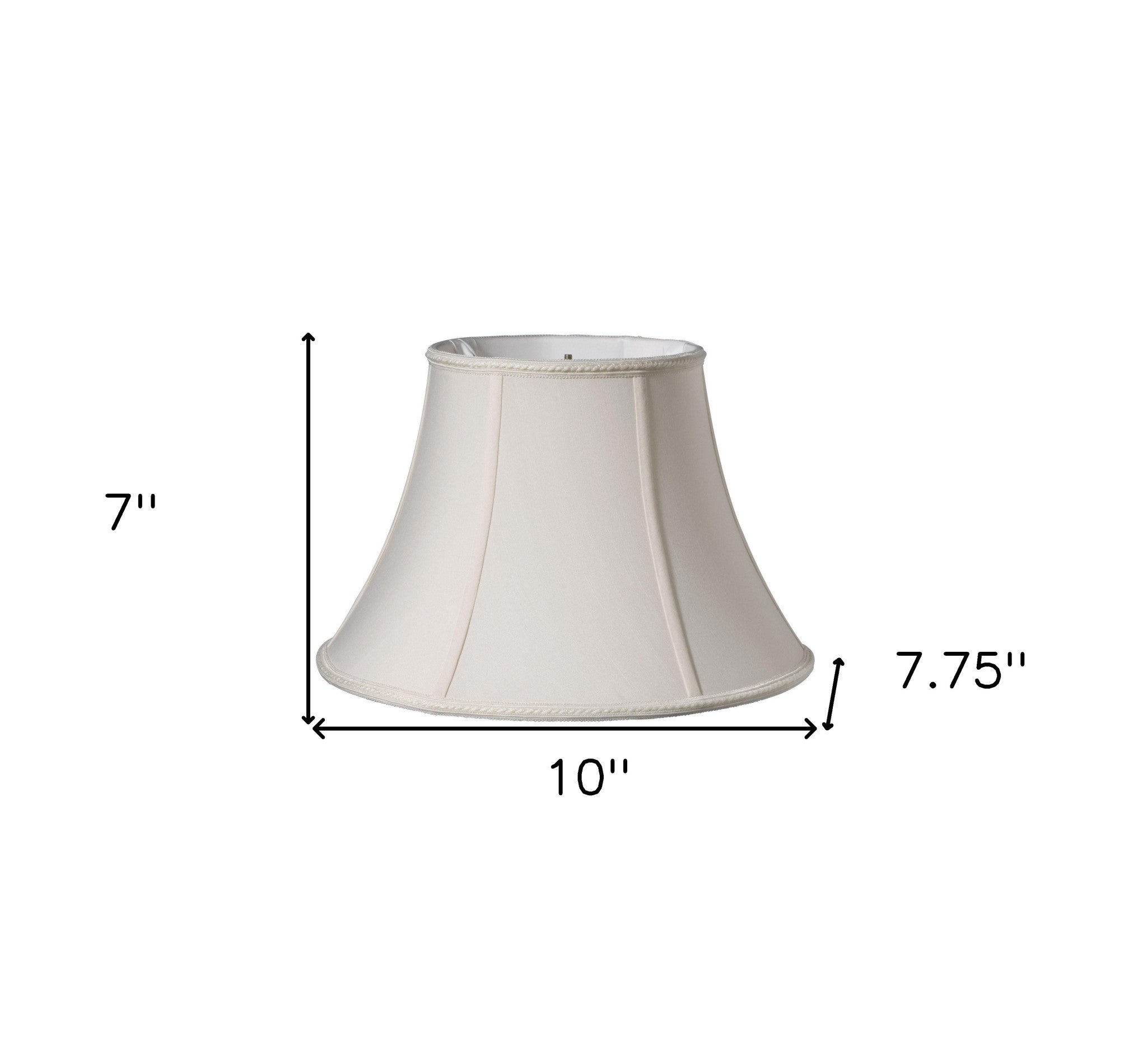 Cream Shantung Silk Bell Lamp Shade