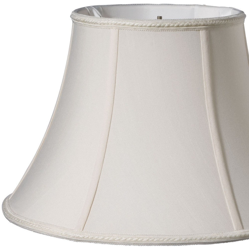 Cream Shantung Silk Bell Lamp Shade