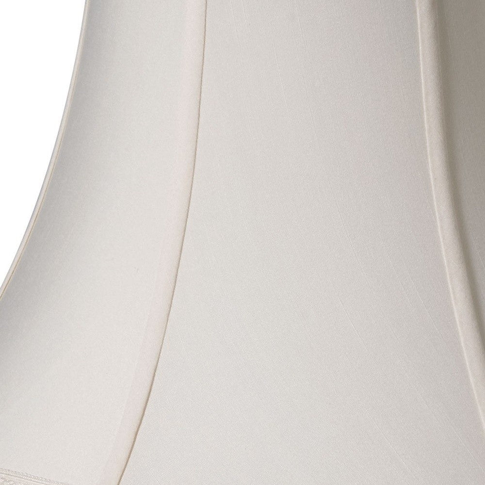 Cream Shantung Silk Bell Lamp Shade