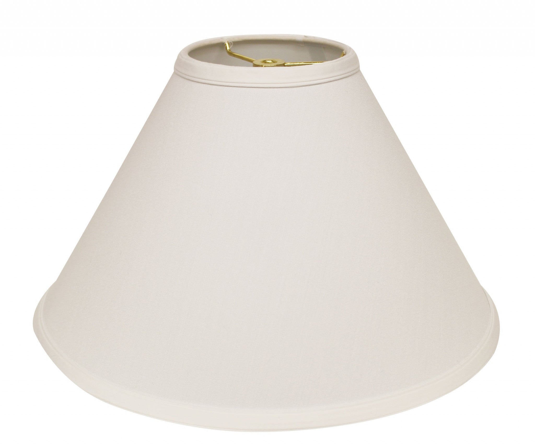 13" White Deep Cone No Slub Lampshade