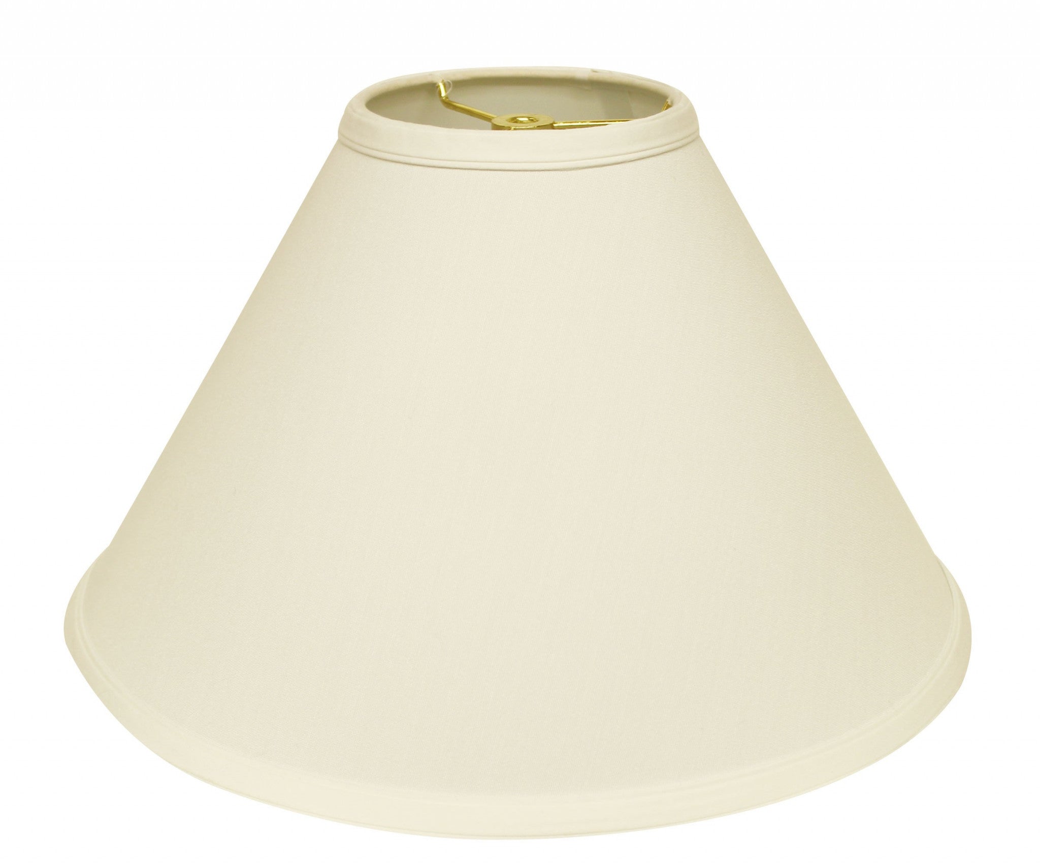 15" Ivory Deep Cone Slanted No Slub Lampshade