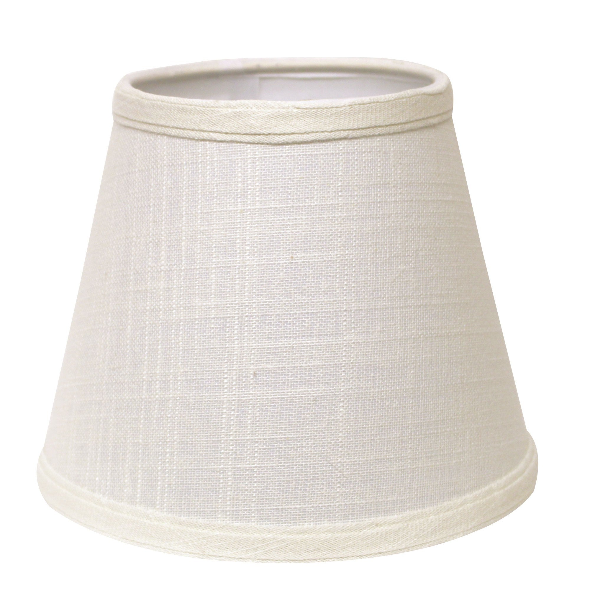 12" Off White Empire Hardback Slanted Linen Lampshade WF