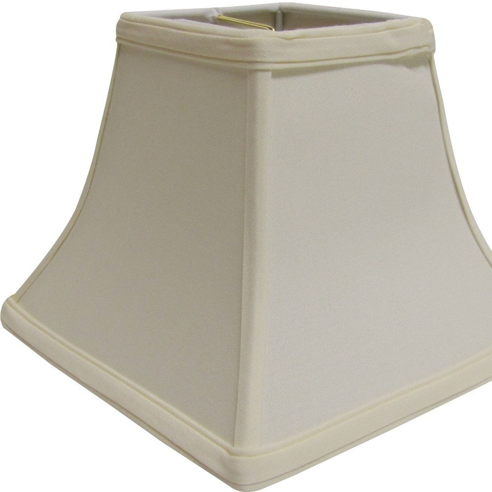 14" Ivory Square Bell No Slub Lampshade