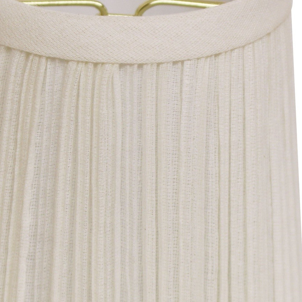 5" White Set of 6 Chandelier Broadcloth Lampshades