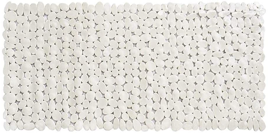 White Spa Pebbles Bathtub Mat