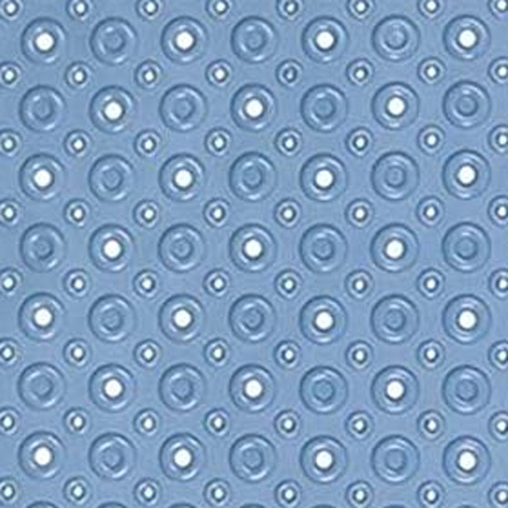 Blue Bubbles Drain Hole Bathrub Mat