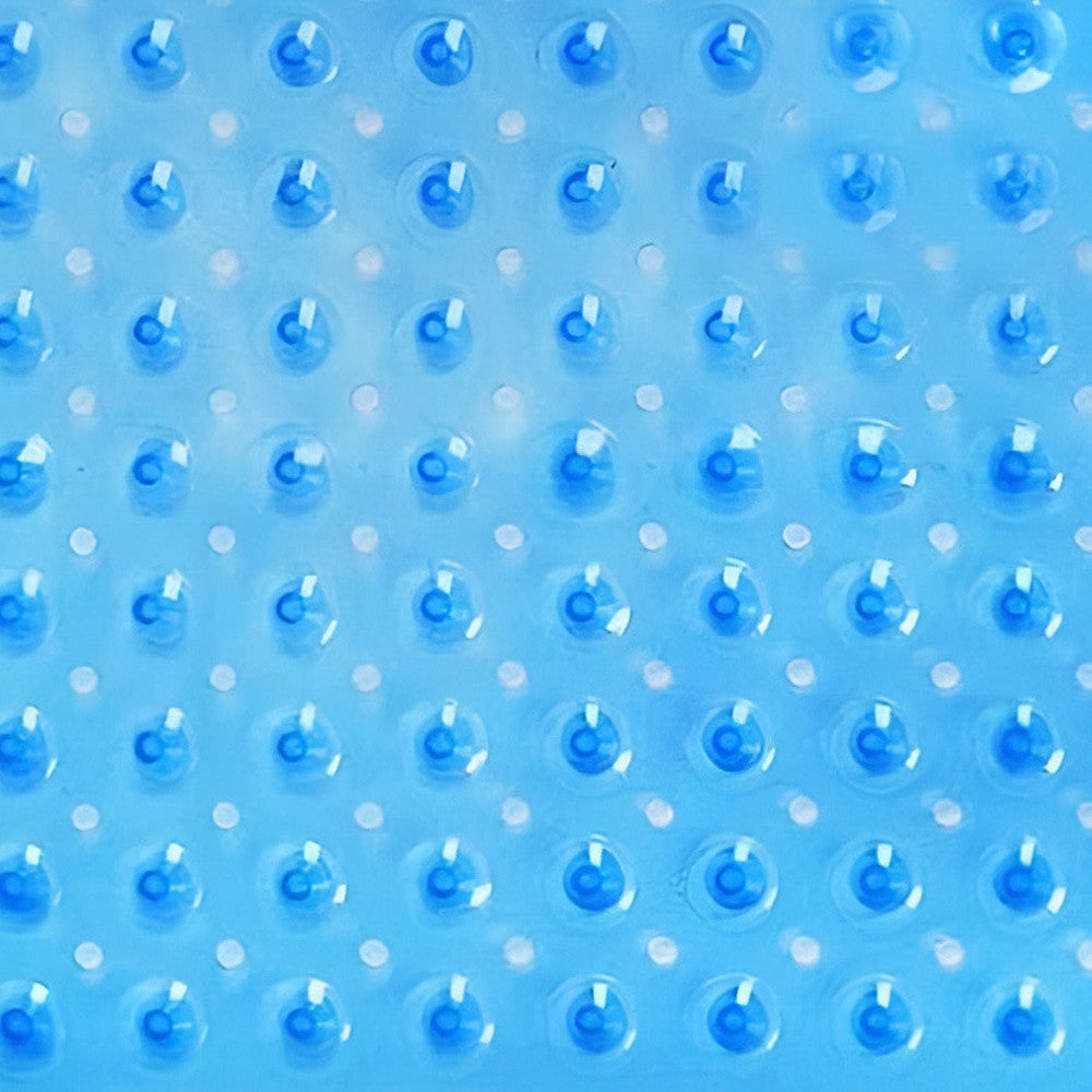 40" Translucent Blue Bubbles Non Slip Bathtub Mat