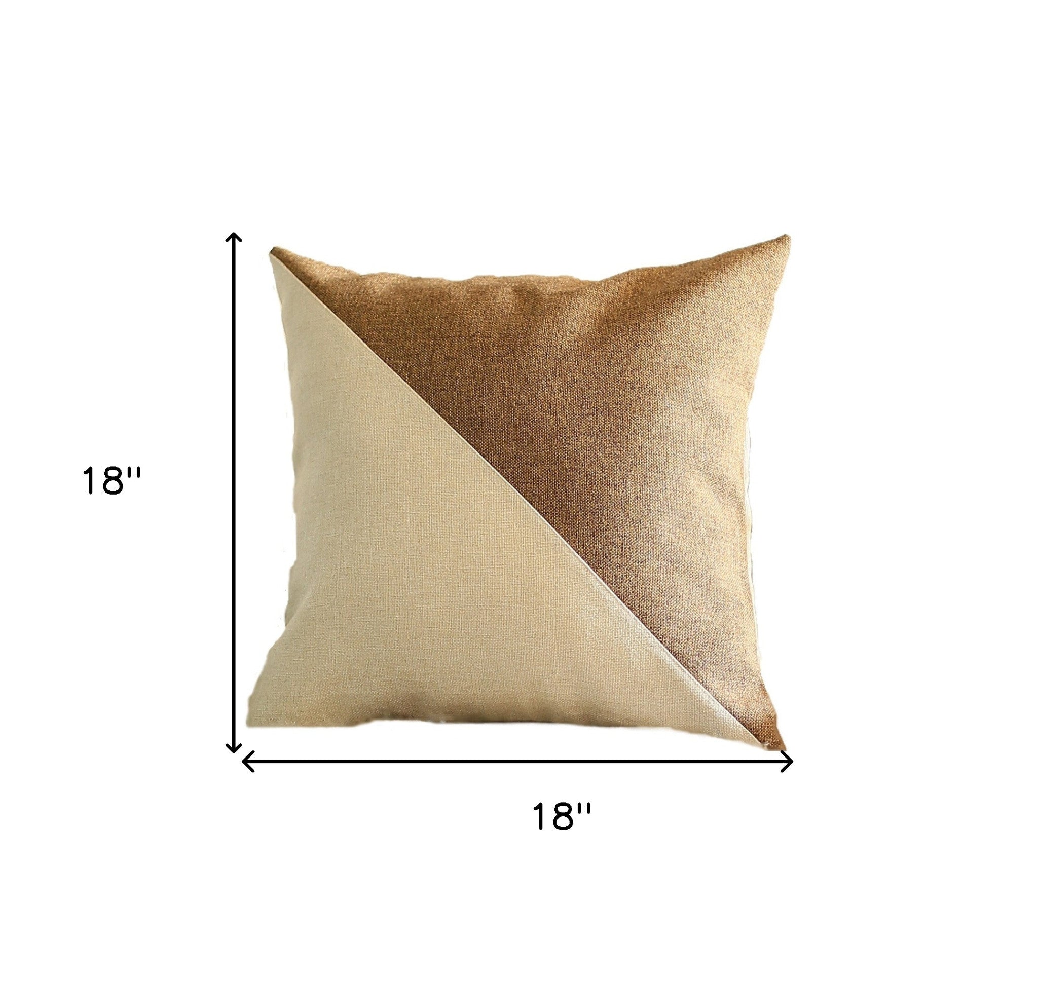 Set Of Two 18" X 18" Polyester Zippered Pillow