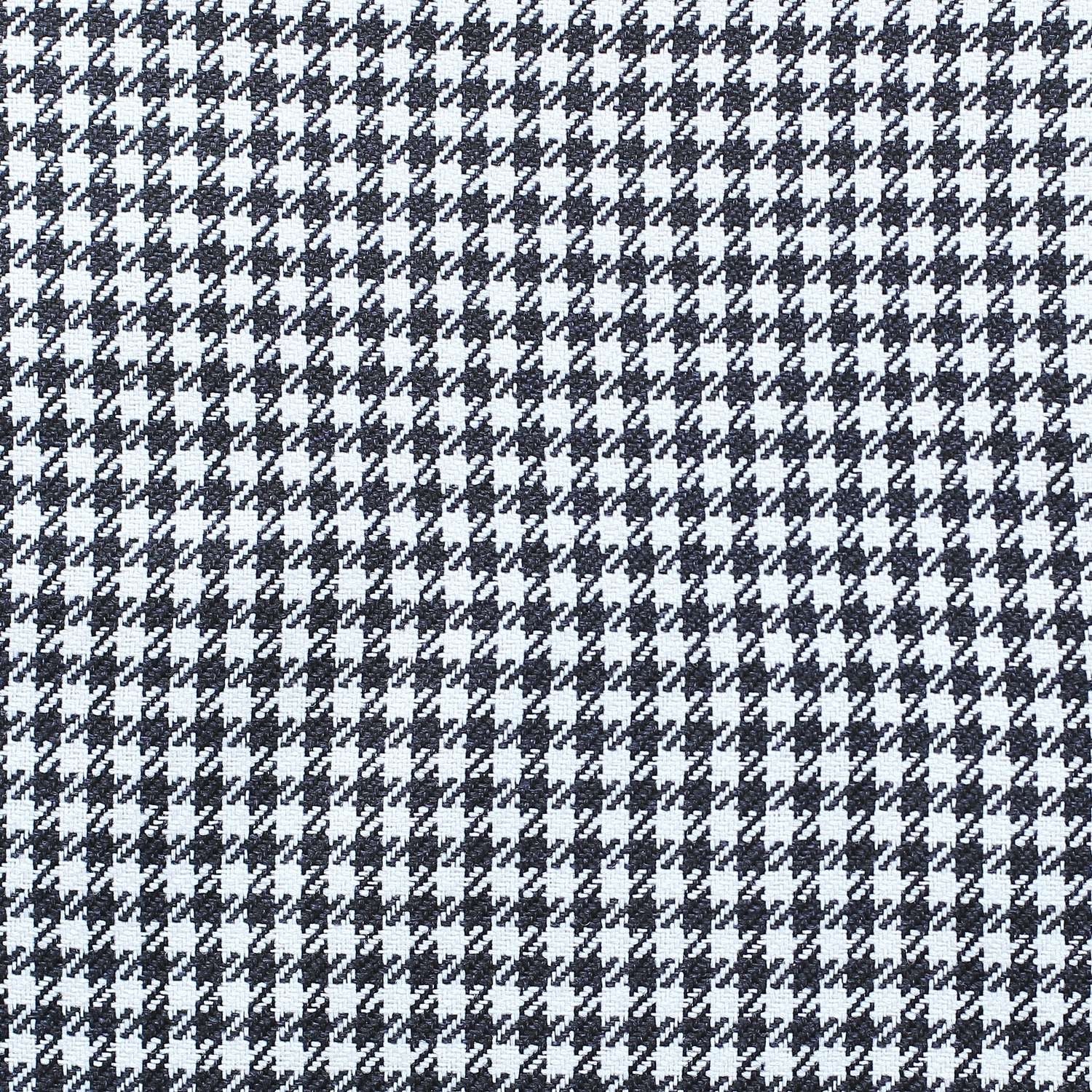 Set Of Two 18" X 18" Black And White Houndstooth Zippered Handmade Polyester Throw Pillow