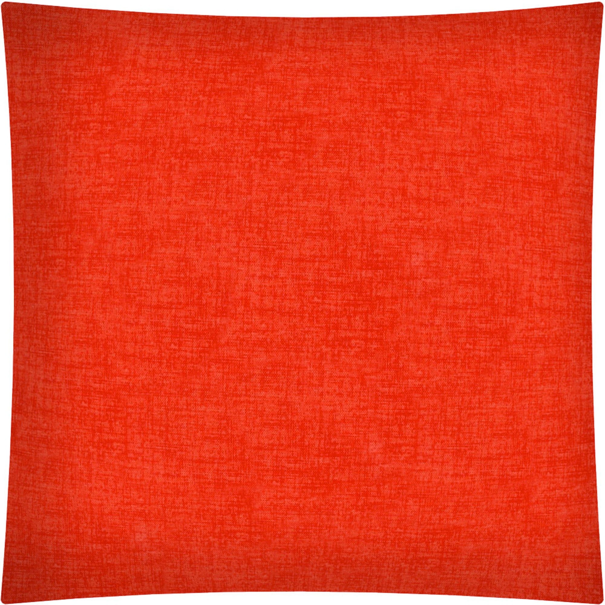 17" Dark Red Indoor Outdoor Throw Pillow Cover With Texture