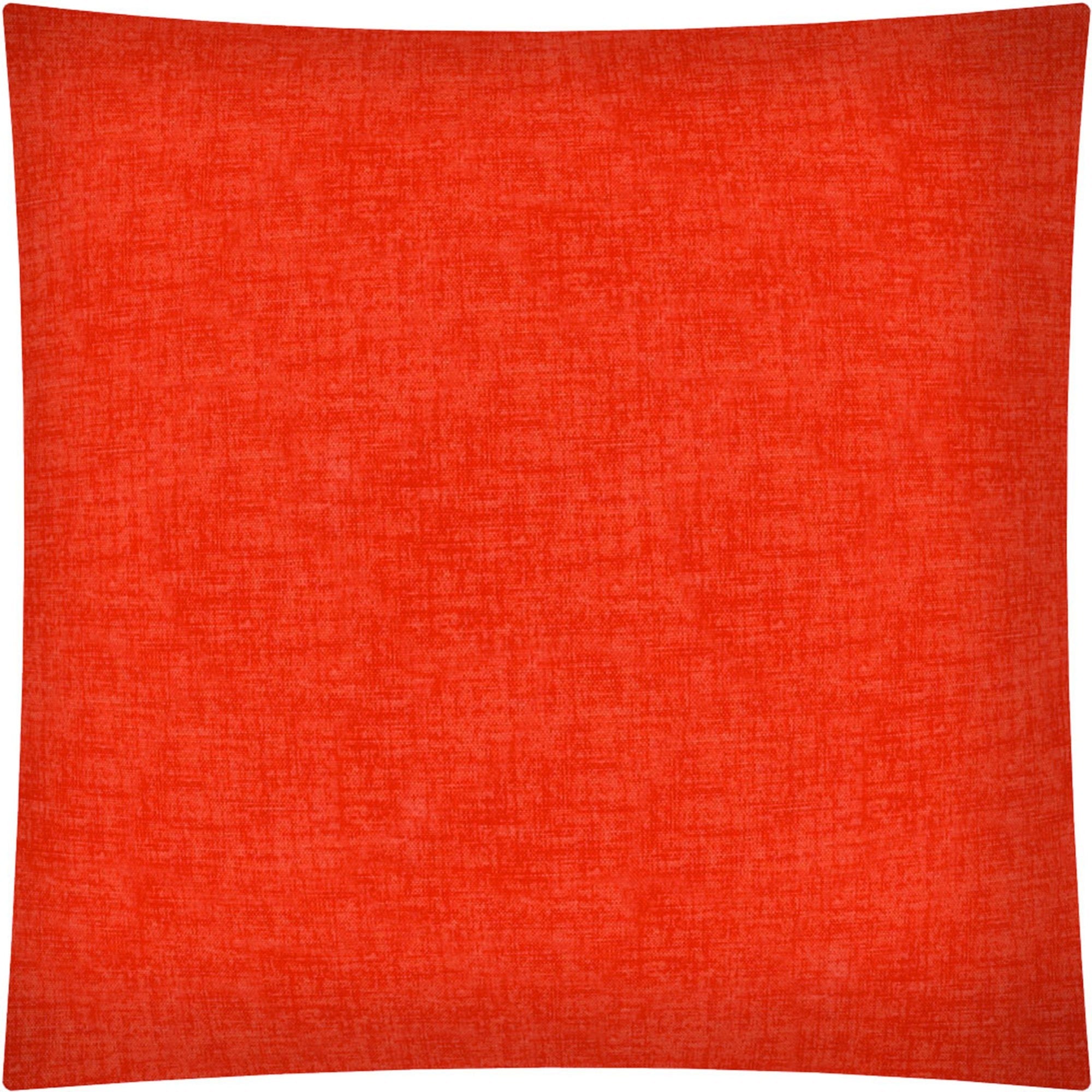 17" Dark Red Indoor Outdoor Throw Pillow Cover With Texture