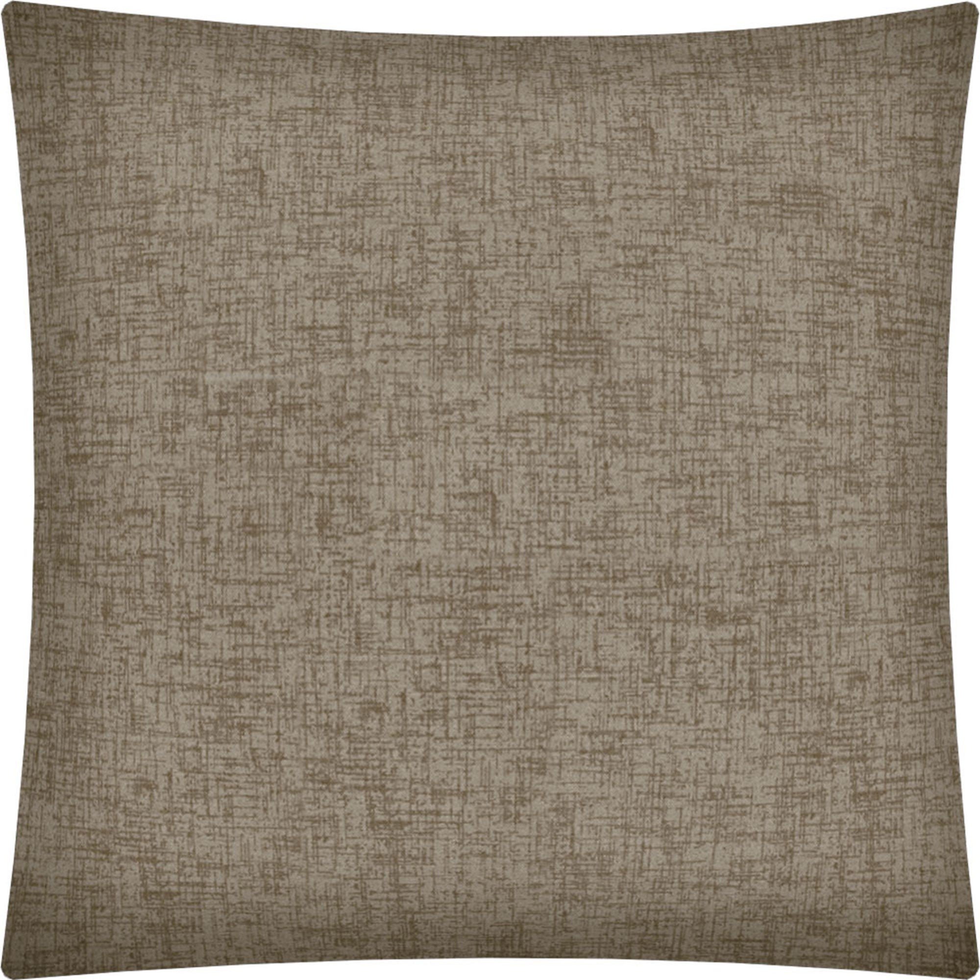 17" X 17" Taupe And Taupe Zippered Solid Color Throw Indoor Outdoor Pillow Cover